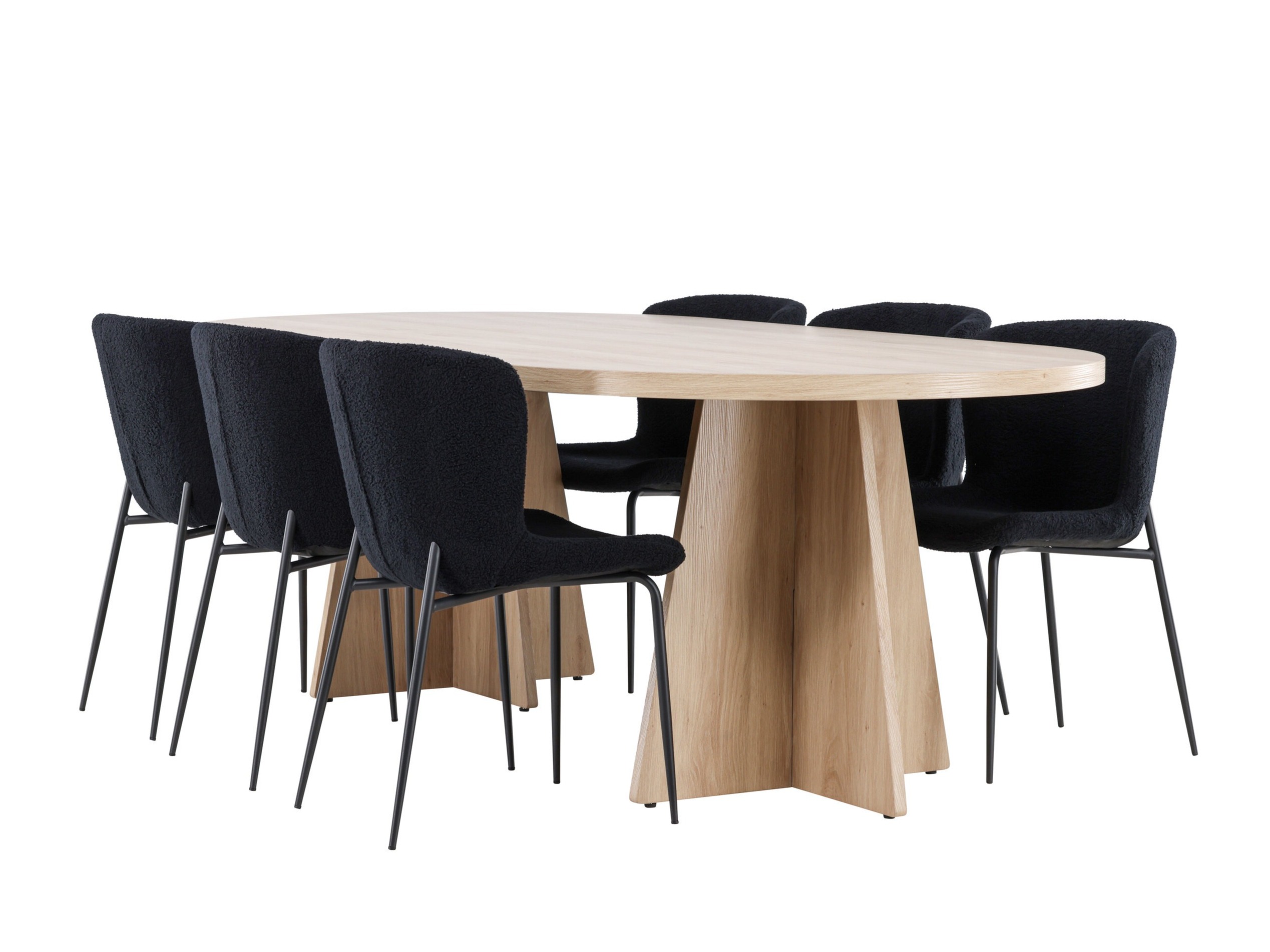 Ēdamistabas komplekts Dallas 4990 (Melns)