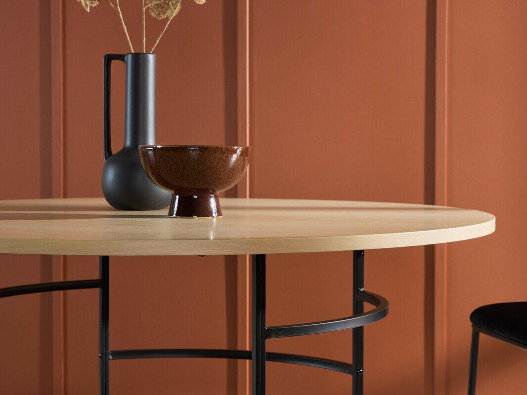 Ēdamistabas komplekts Dallas 4994 (Gaiši brūns + Melns)