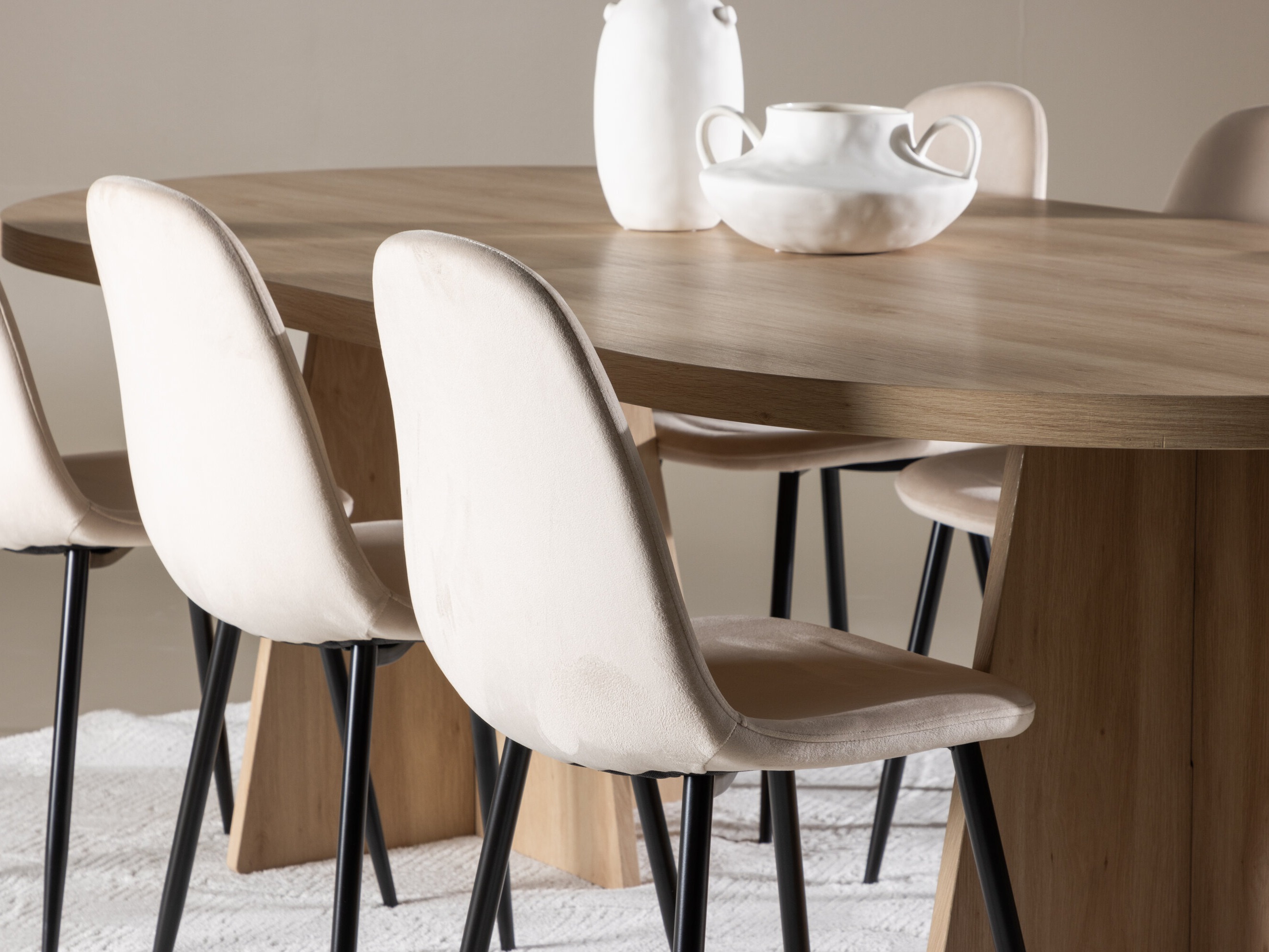 Ēdamistabas komplekts Dallas 4998 (Bēšs)