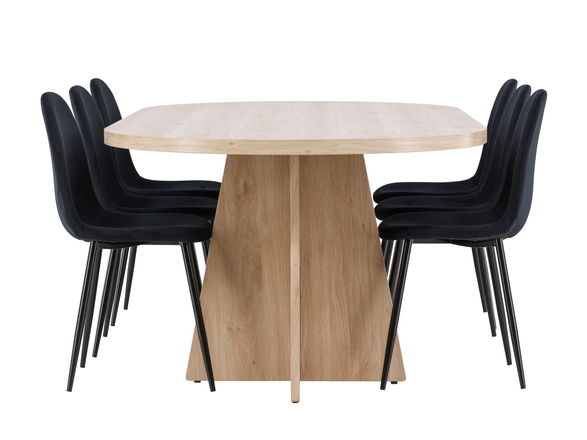 Ēdamistabas komplekts Dallas 4998 (Melns)