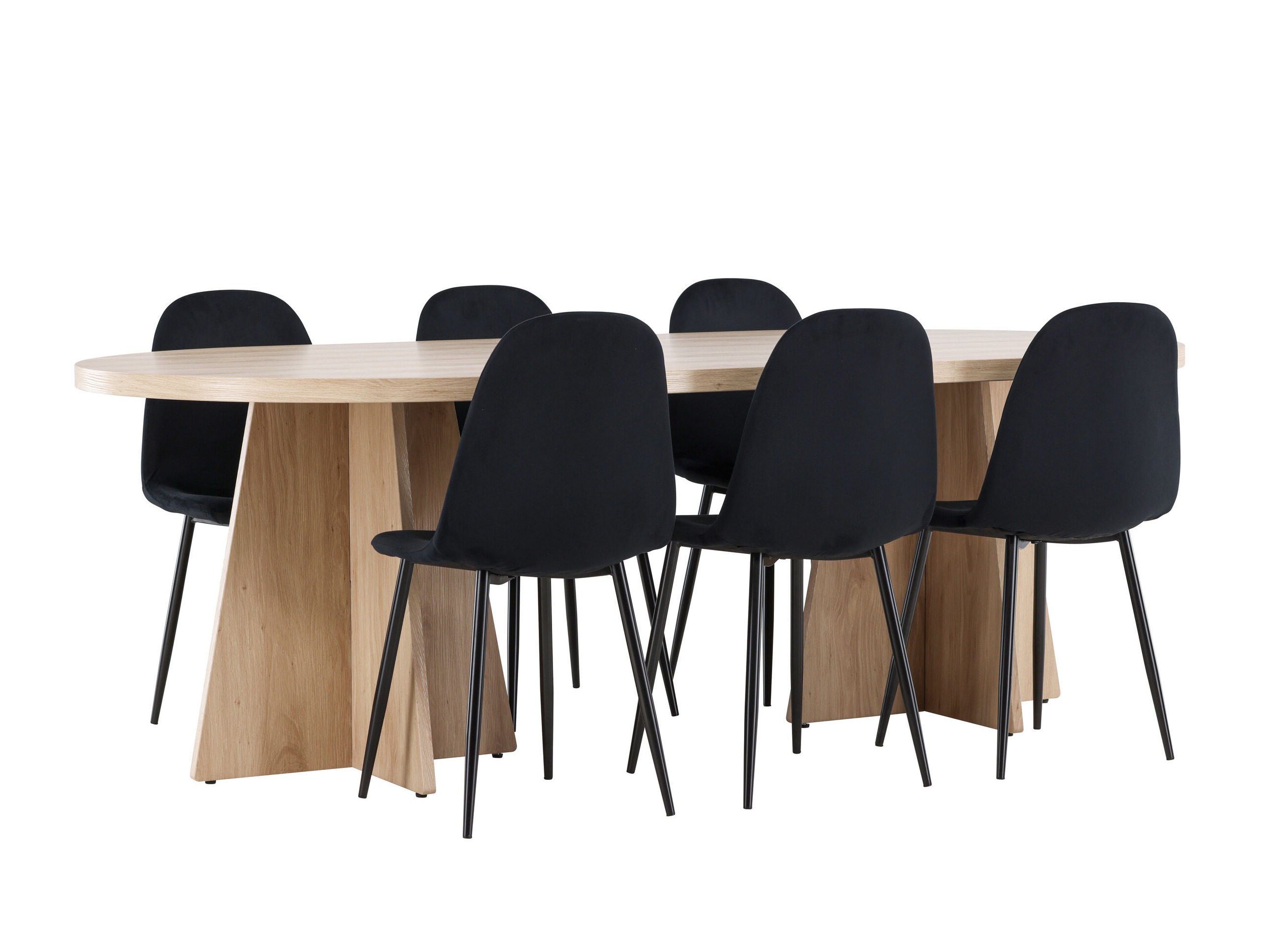 Ēdamistabas komplekts Dallas 4998 (Melns)