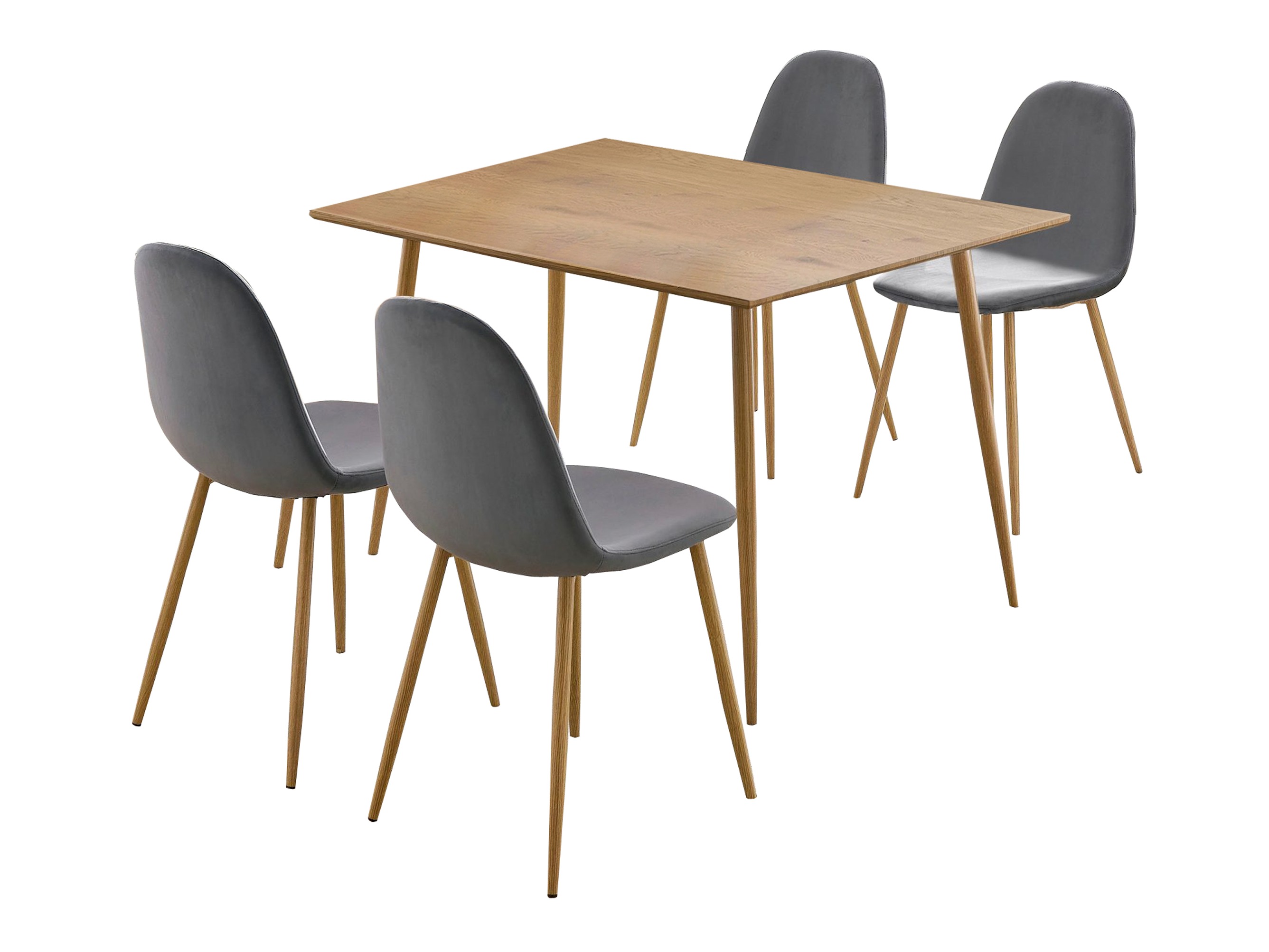 Ēdamistabas komplekts Denton 764 (Antracīts + Ozols)