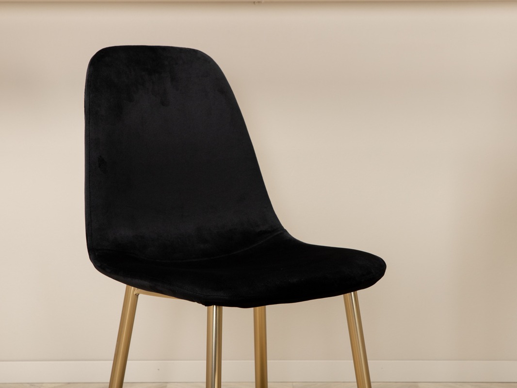 Ēdamistabas komplekts Dallas 5016 (Melns + Zelta)