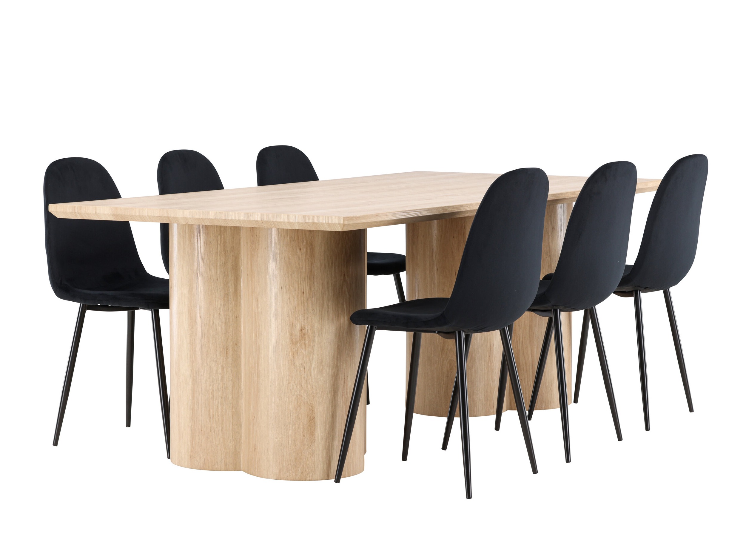 Ēdamistabas komplekts Dallas 5018 (Melns)