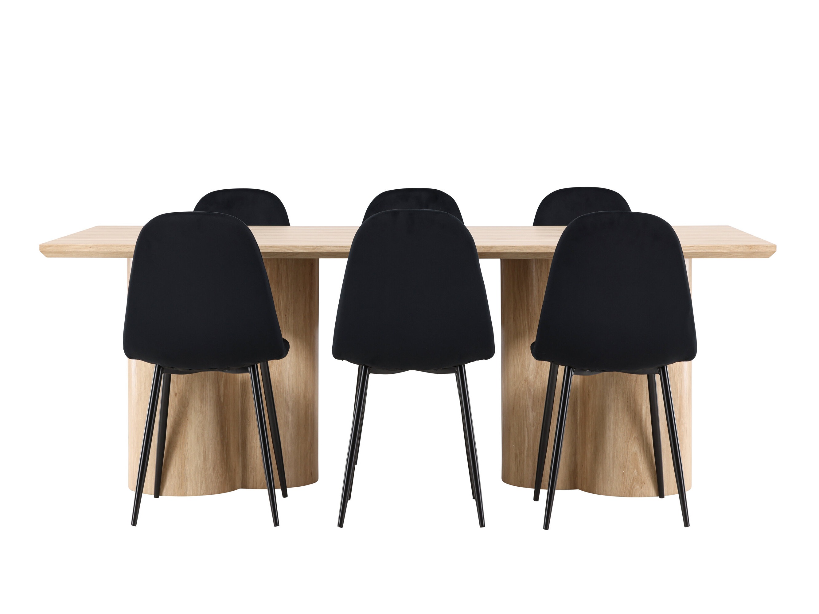 Ēdamistabas komplekts Dallas 5018 (Melns)