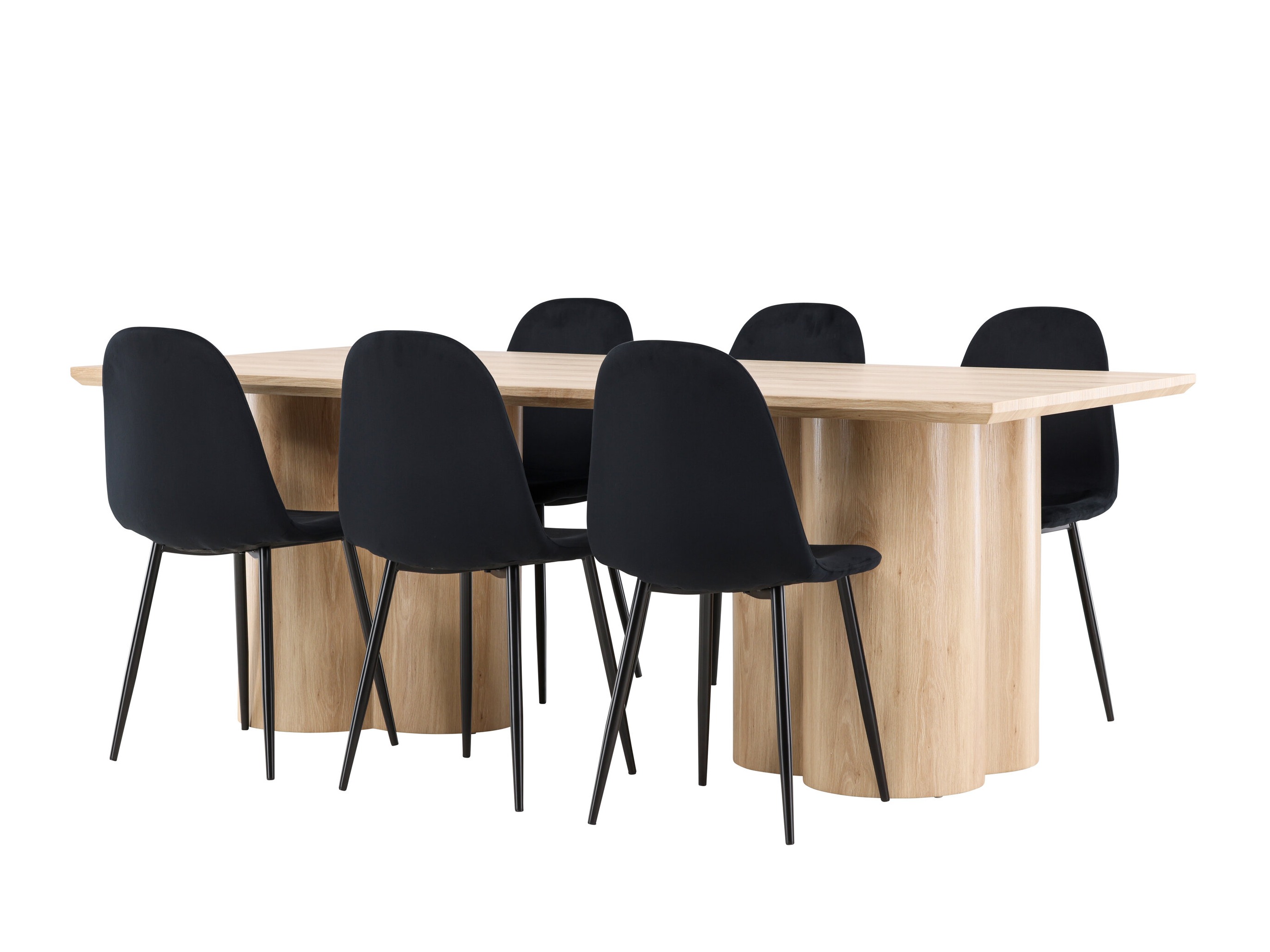 Ēdamistabas komplekts Dallas 5018 (Melns)