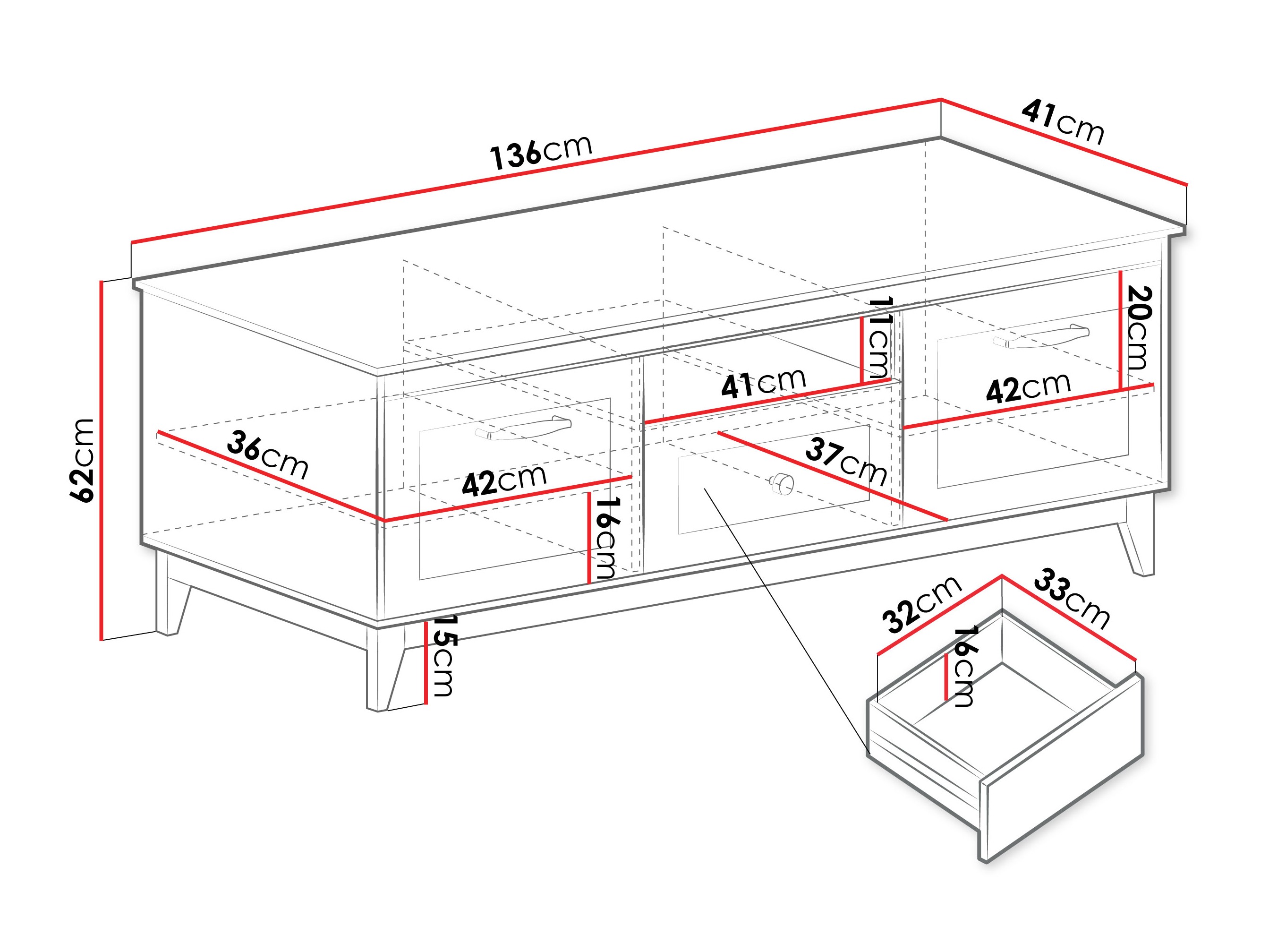 TV galds Sonfera 107