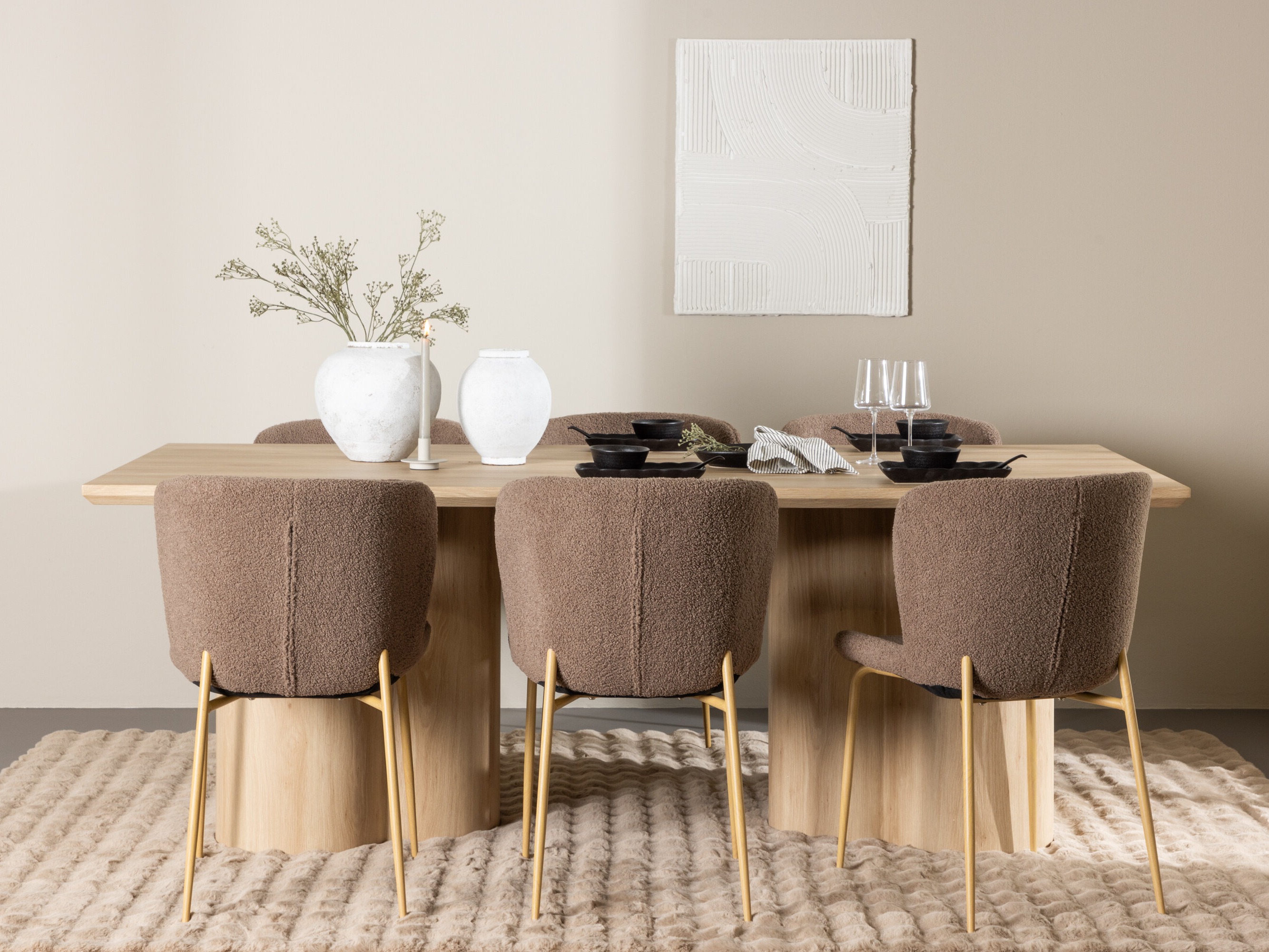 Ēdamistabas komplekts Dallas 5021 (Brūns)