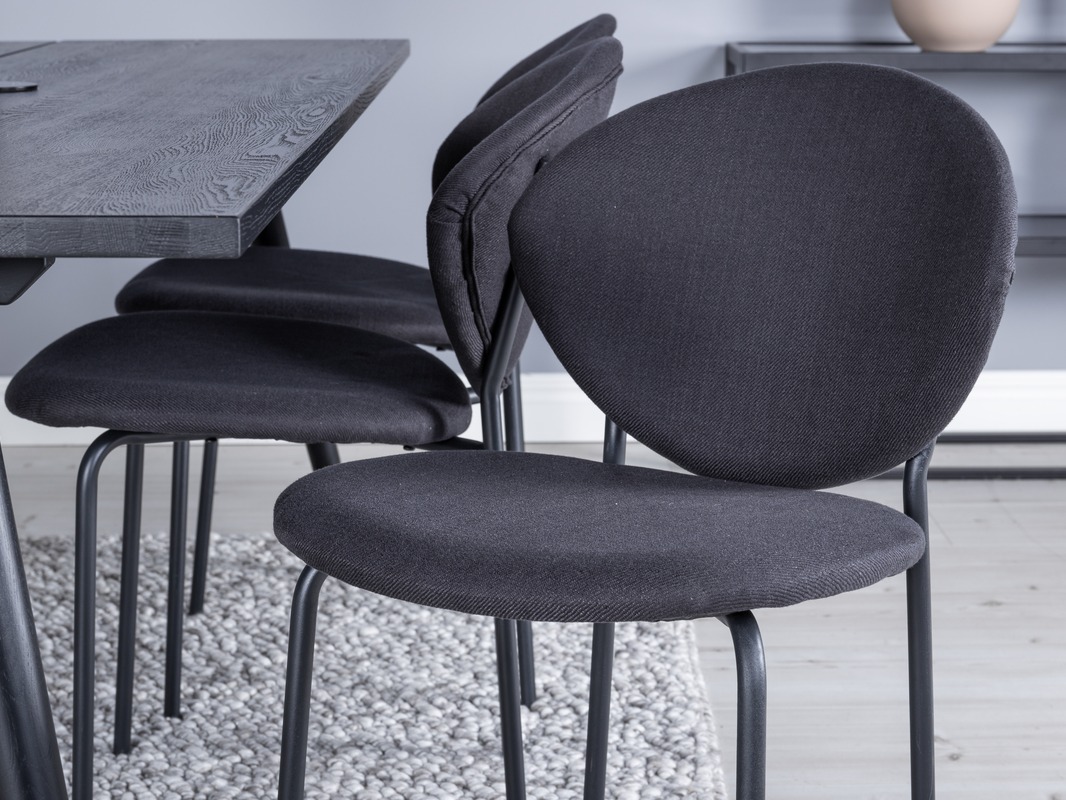 Ēdamistabas komplekts Dallas 5025 (Melns)