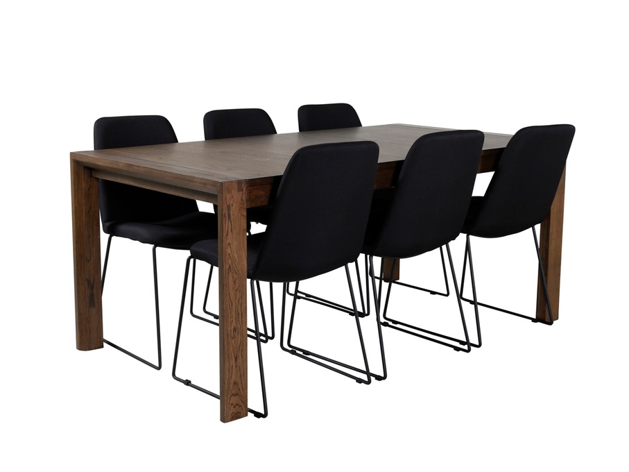 Ēdamistabas komplekts Dallas 5027 (Tumšs ozols)