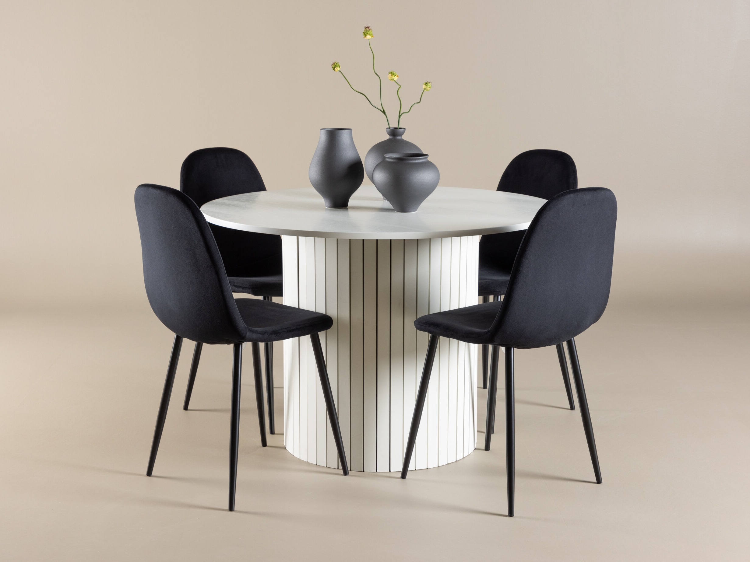 Ēdamistabas komplekts Dallas 5028 (Melns)