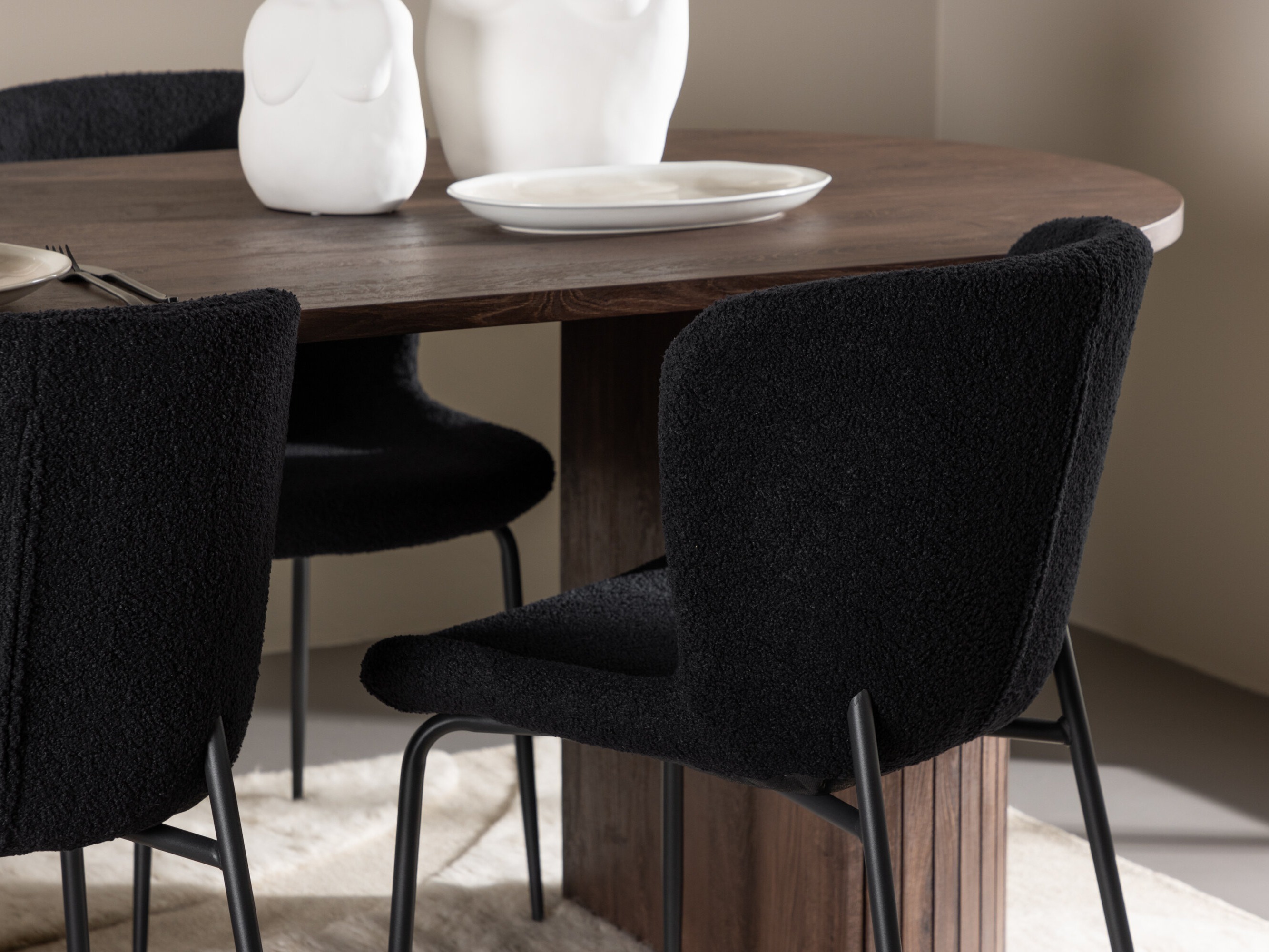 Ēdamistabas komplekts Dallas 5036 (Melns)