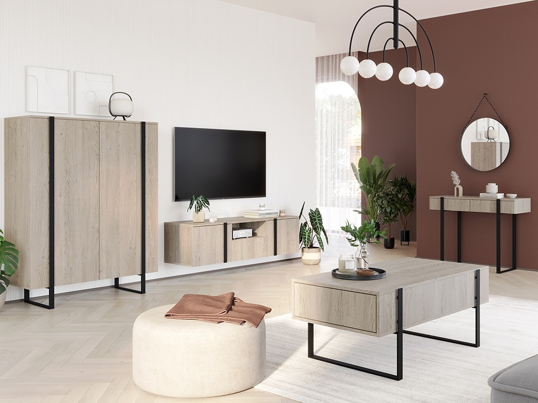 Žurnālu galdiņš Lortesu 110 (Melns)