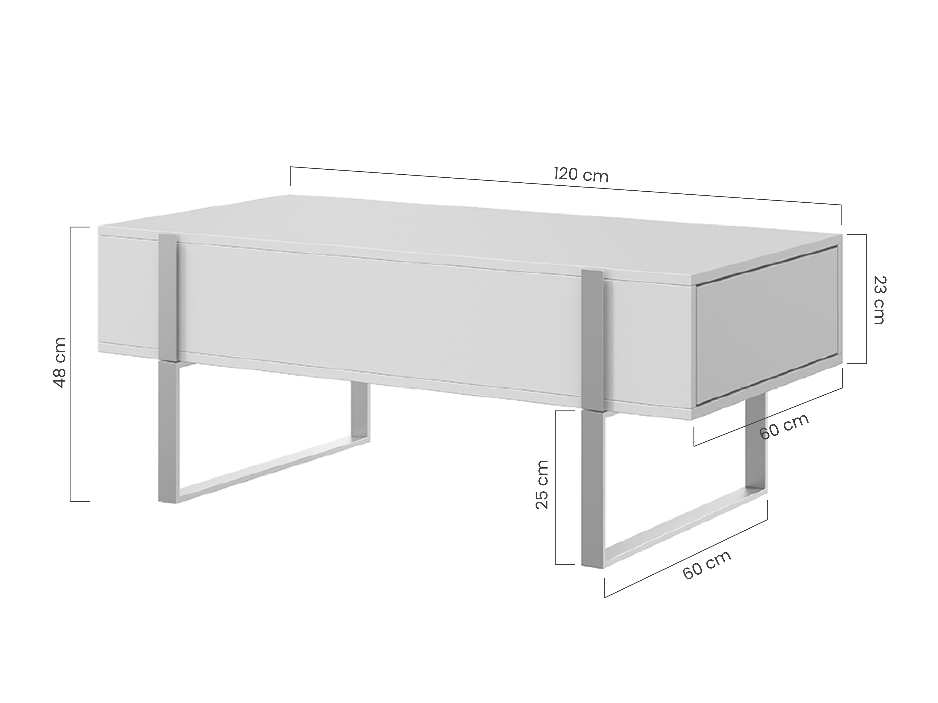 Žurnālu galdiņš Lortesu 110 (Melns)