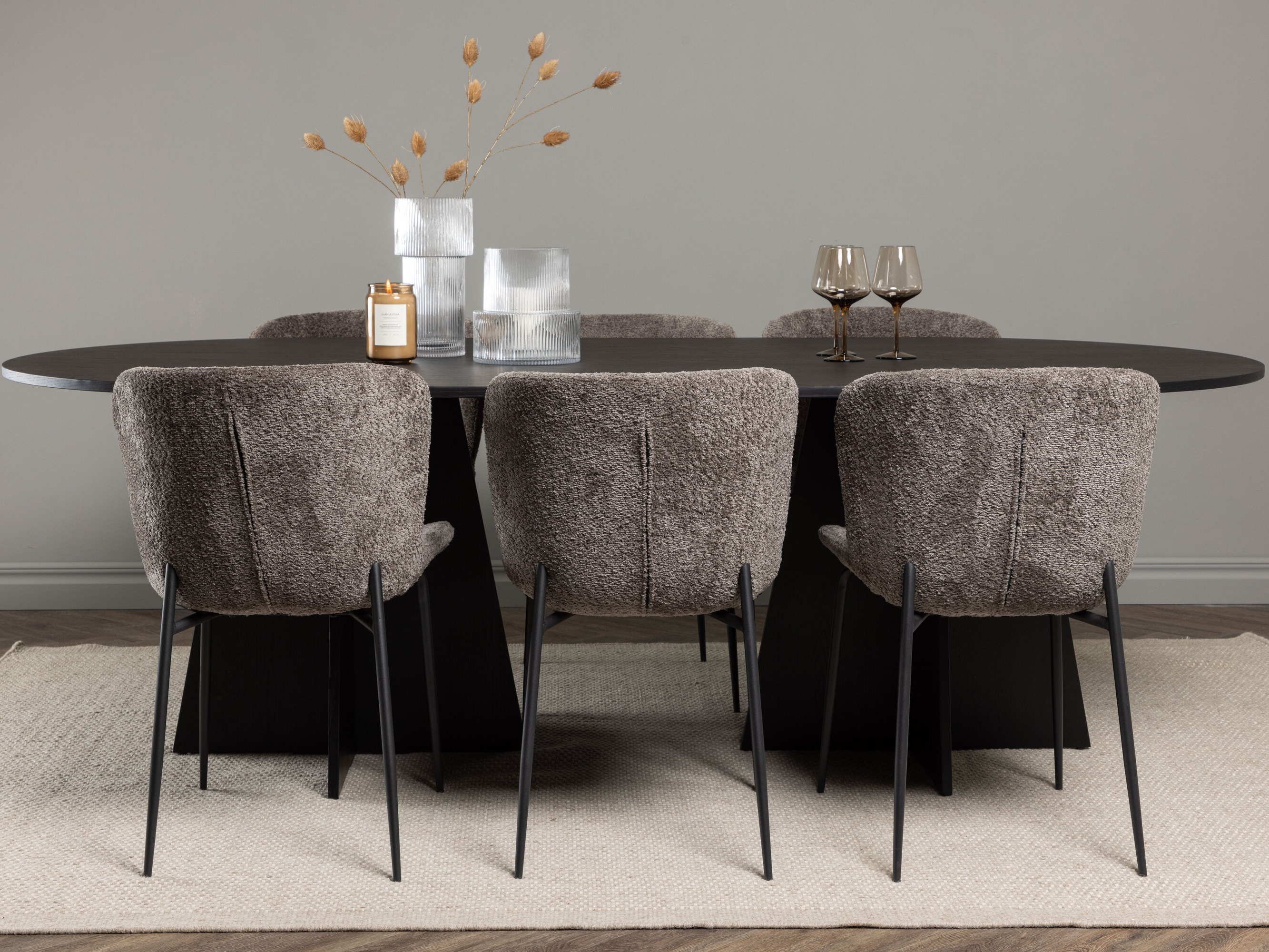 Ēdamistabas komplekts Dallas 5052 (Brūns)