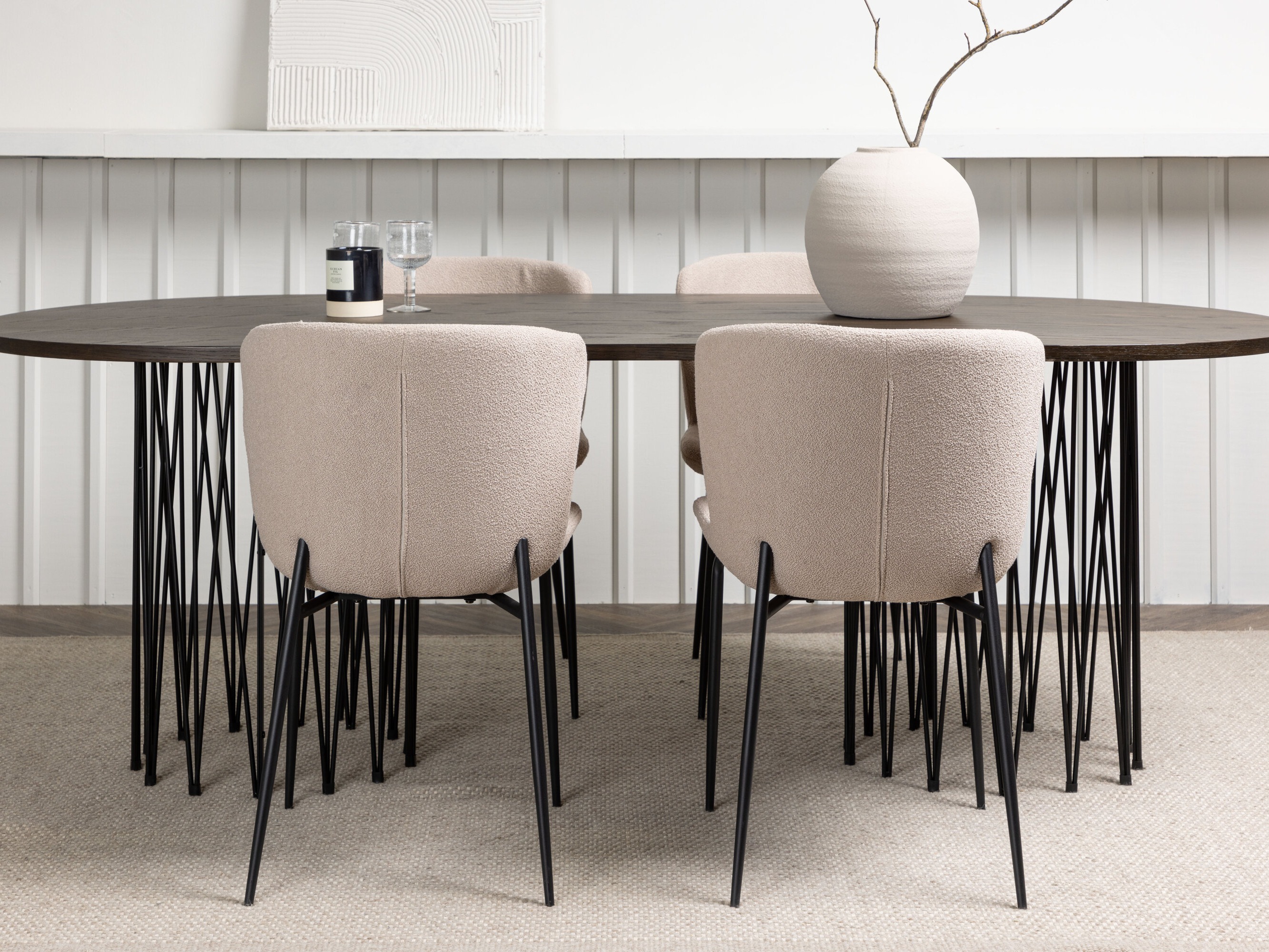 Ēdamistabas komplekts Dallas 5065 (Bēšs)