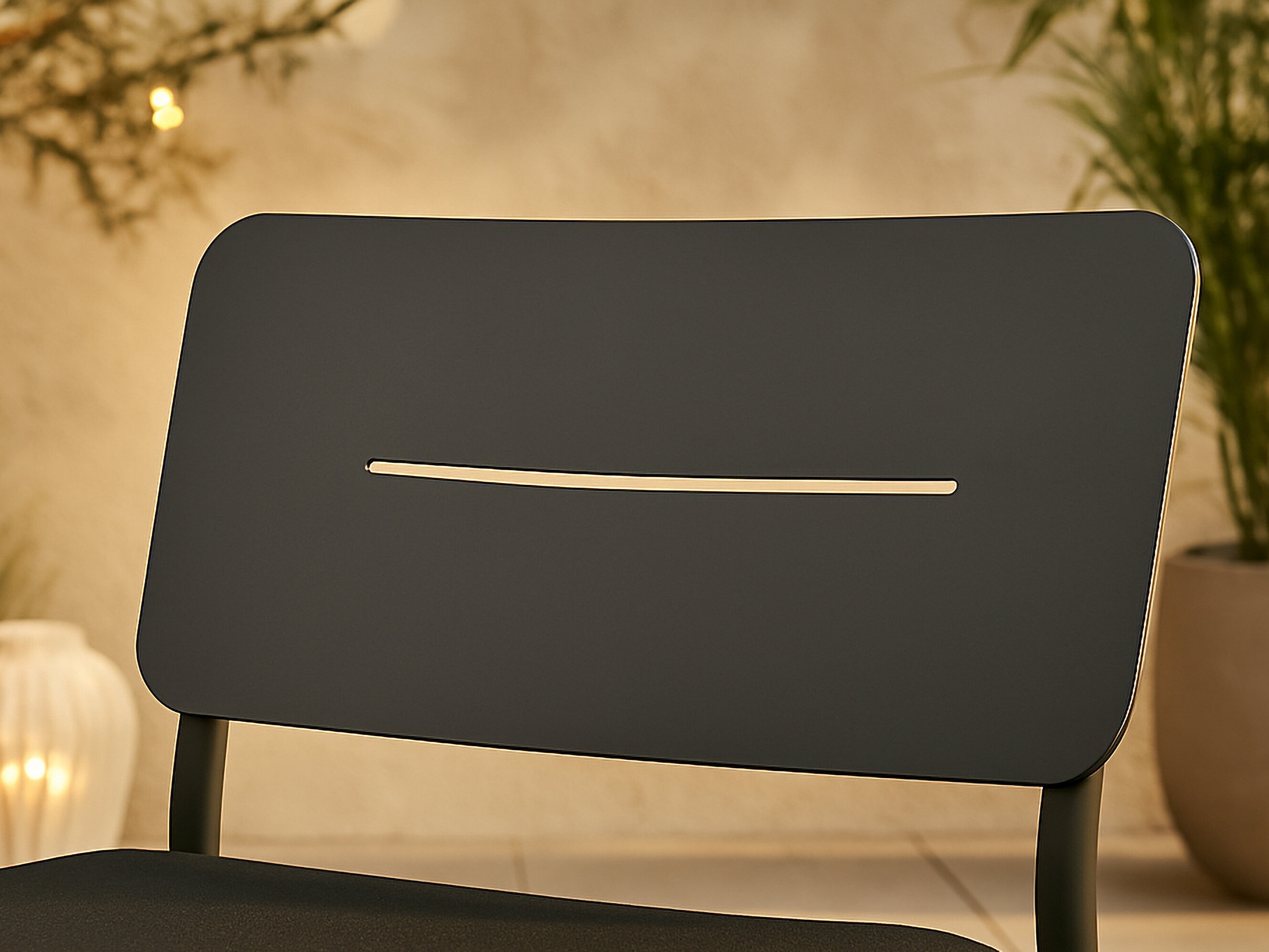 Dārza krēsls Dallas 825 (Melns)