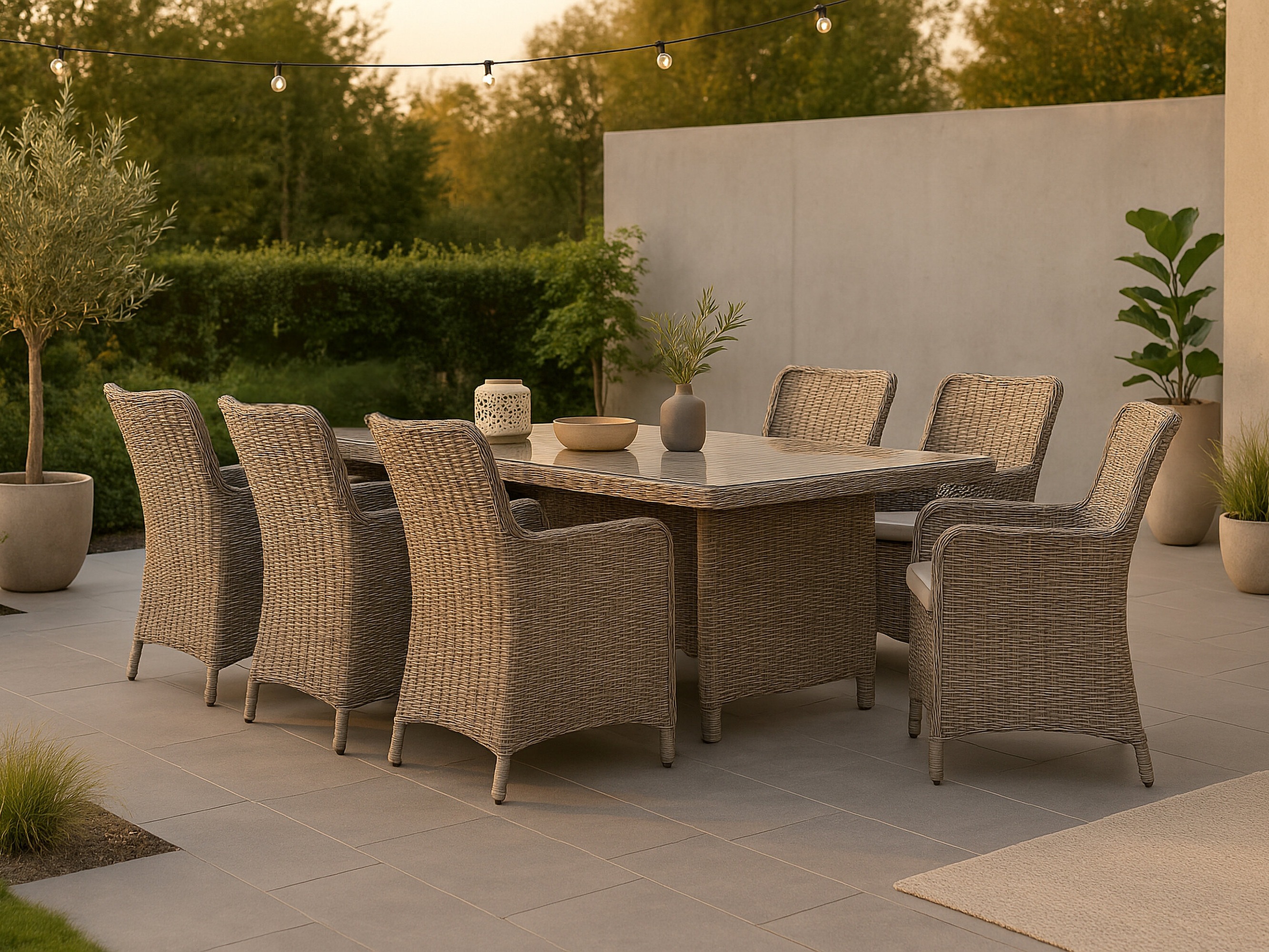 Galds un krēslu komplekts Dallas 2201 (Gaiši brūns + Bēšs)