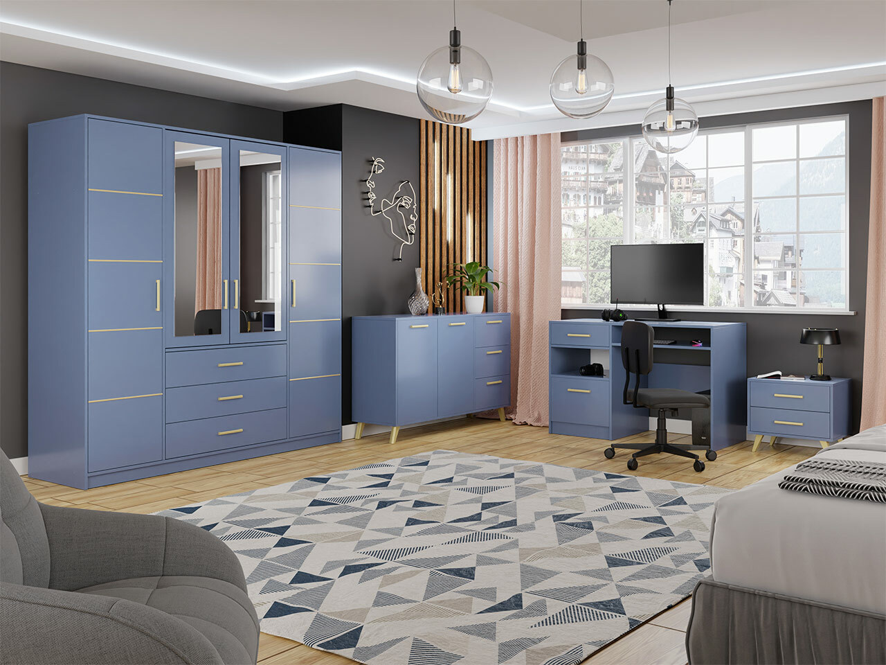 Kumode Delbalo 103 (Zils + Zelta)