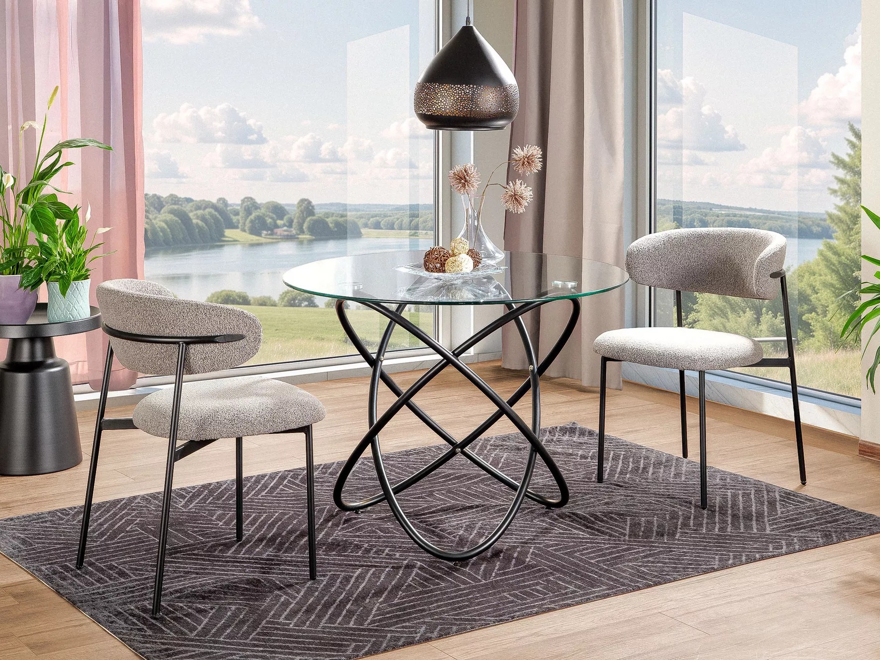 Galds Detroit 933 (Melns)