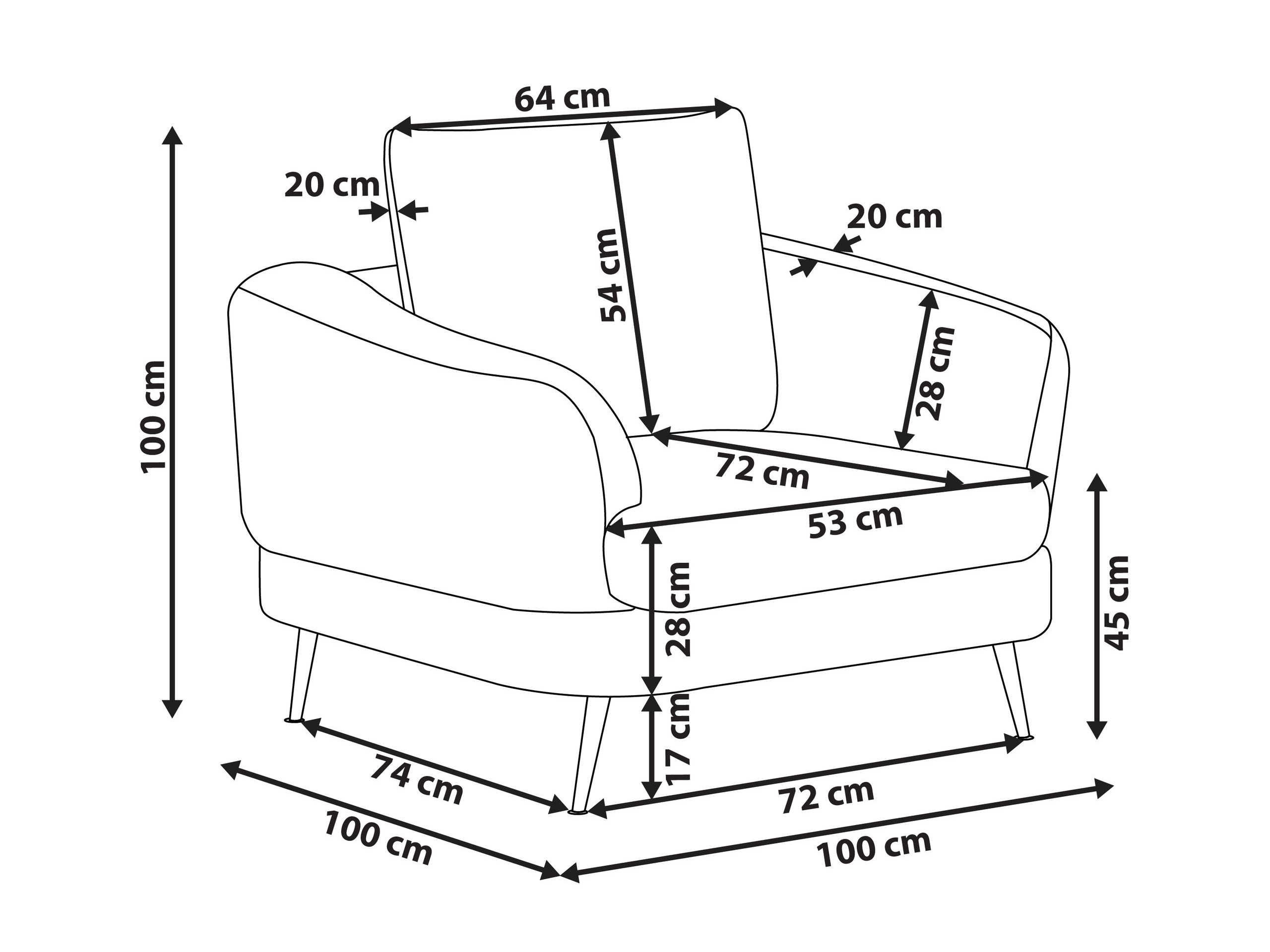Krēsls Berwyn 2901 (Gaiši bēšs)