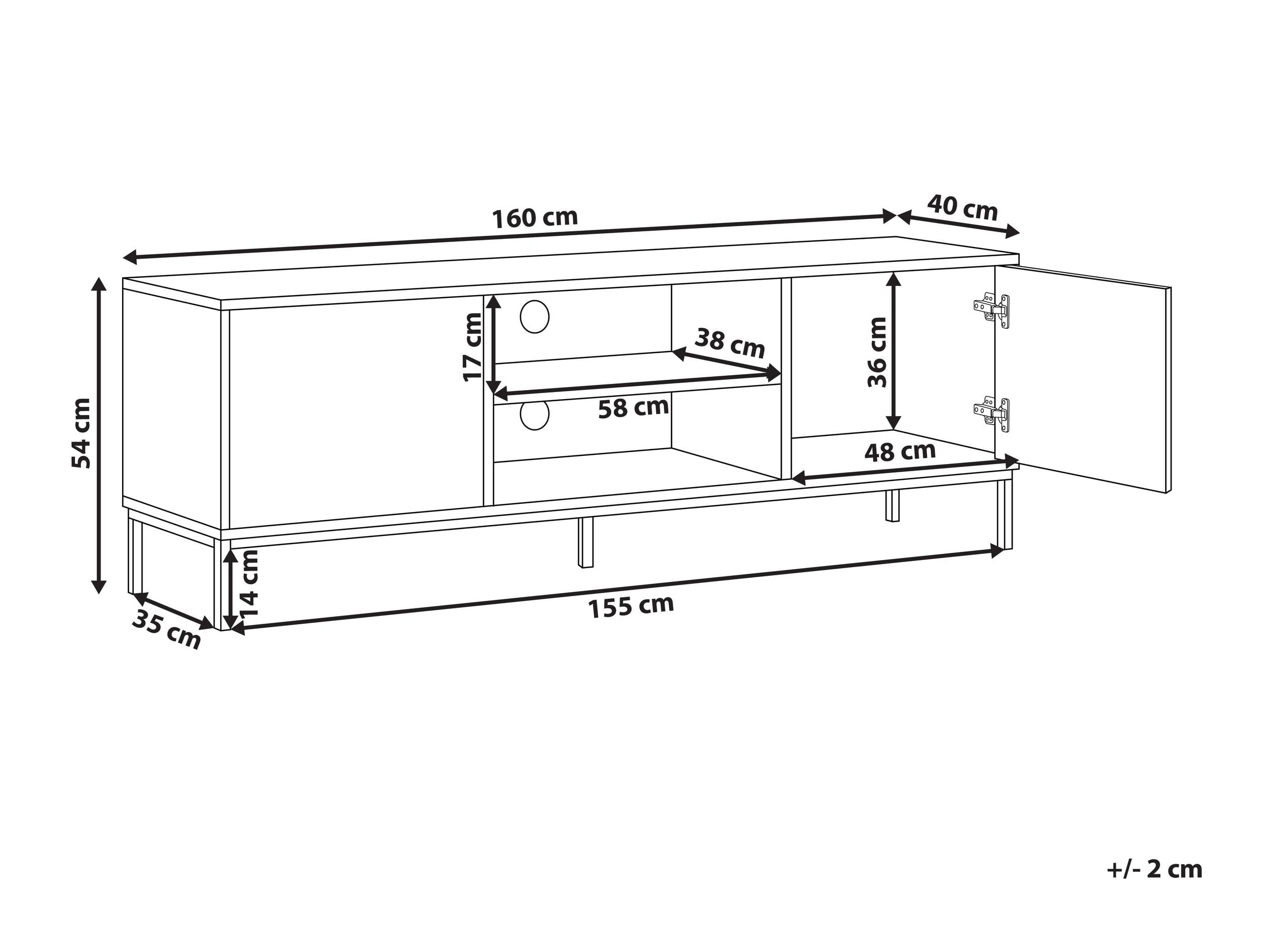 TV galds Berwyn 2904