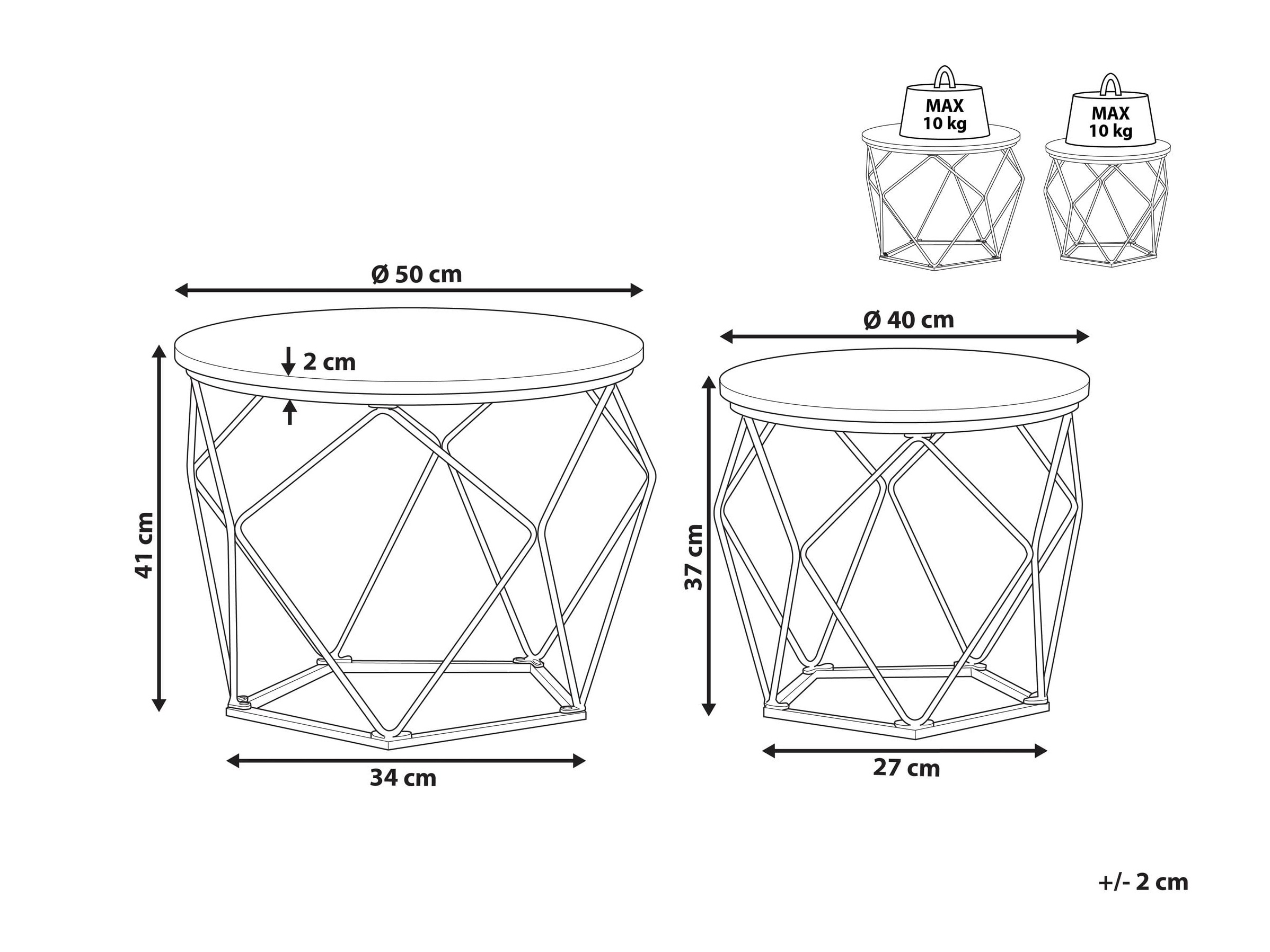 Žurnālu galdiņu komplekts Berwyn 2903