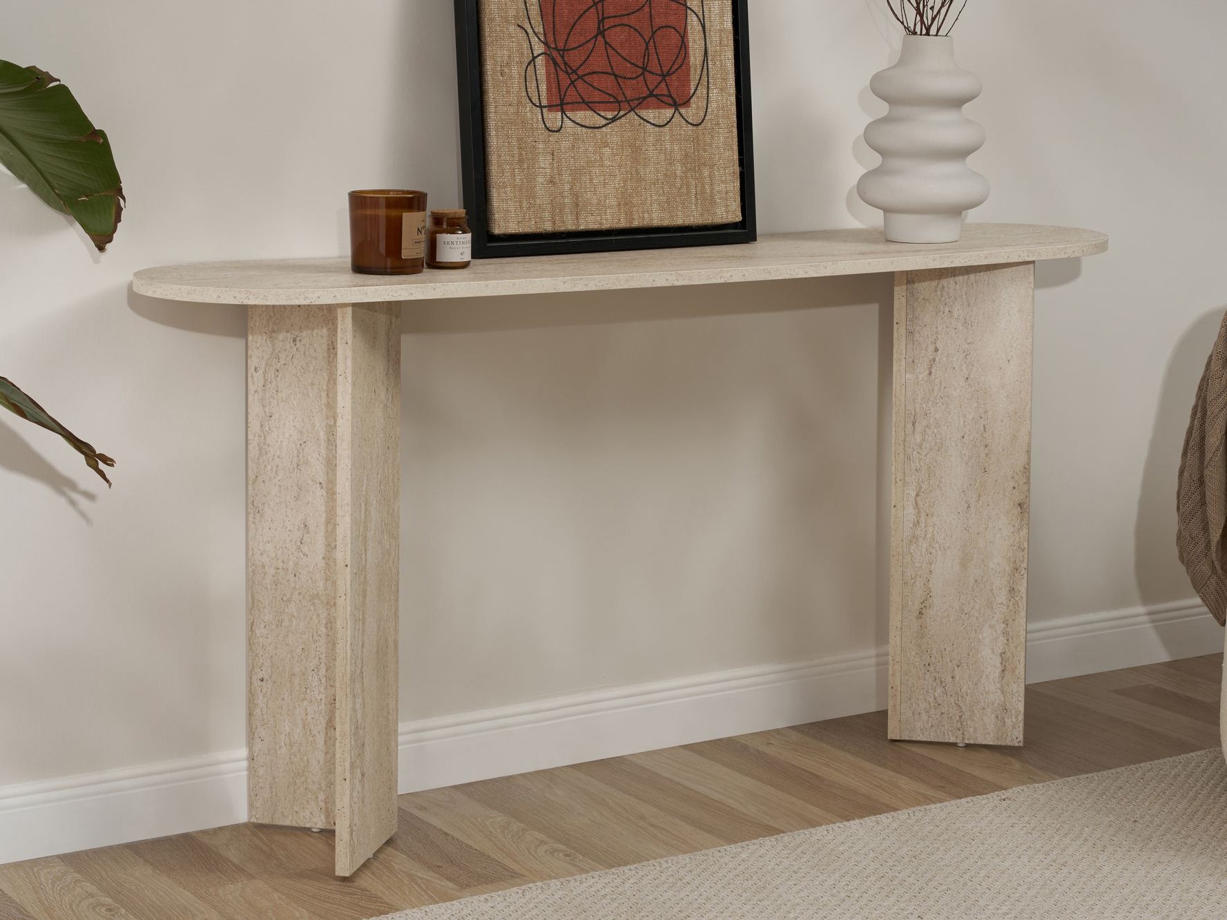 Konsole Novato 133 (Gaišs travertīns)