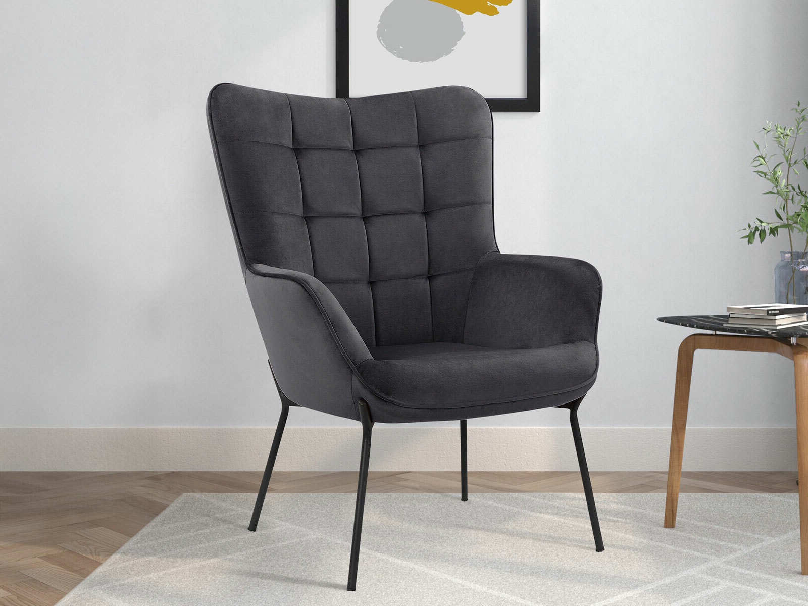 Atpūtas krēsls Denton 1008 (Antracīts)
