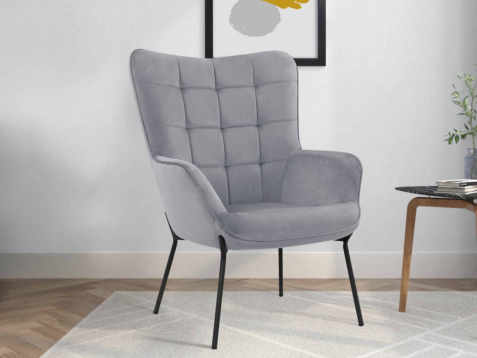 Atpūtas krēsls Denton 1008 (Pelēks)