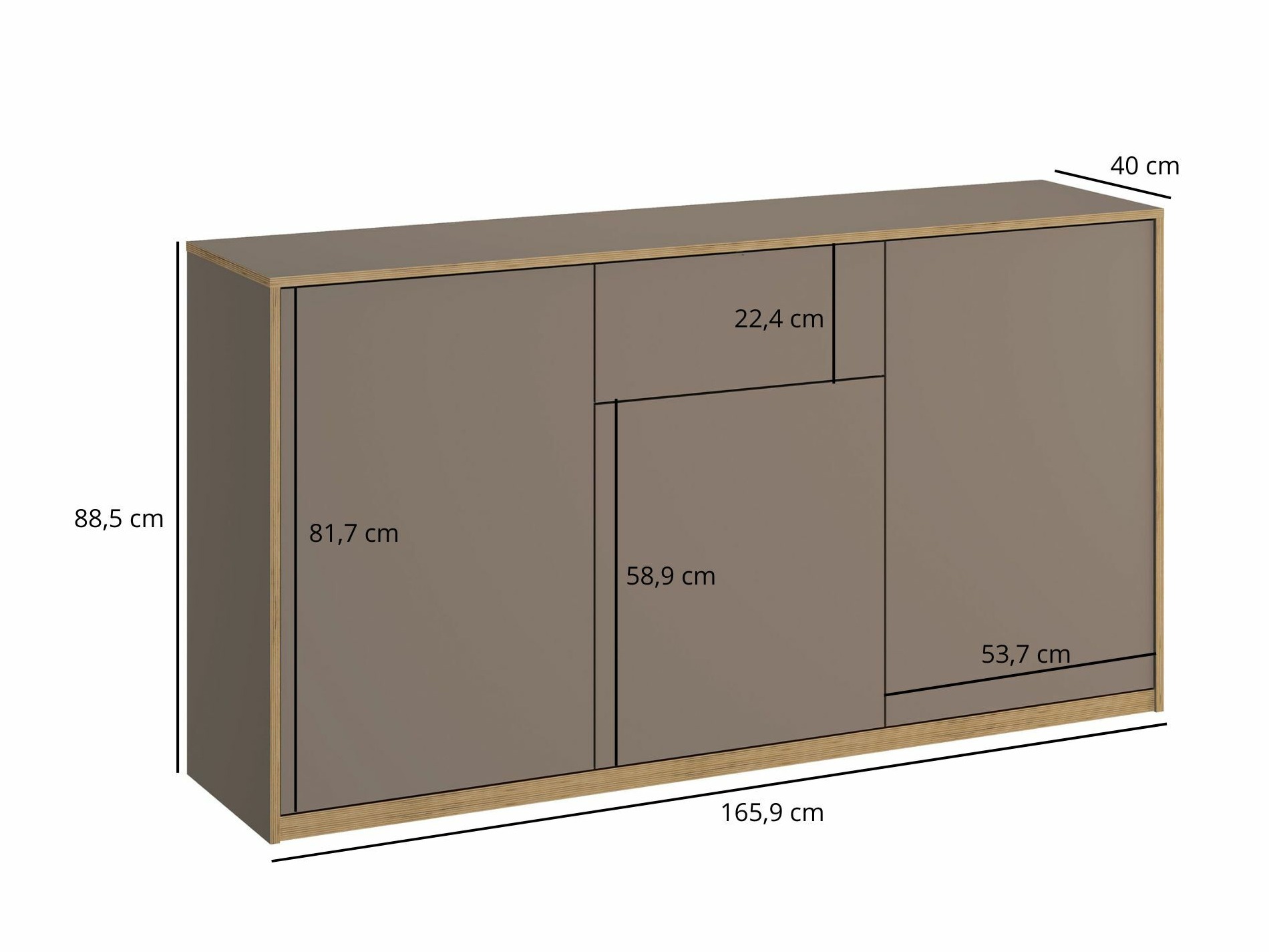 Kumode Fivetri 100 (Pelēkbrūns)