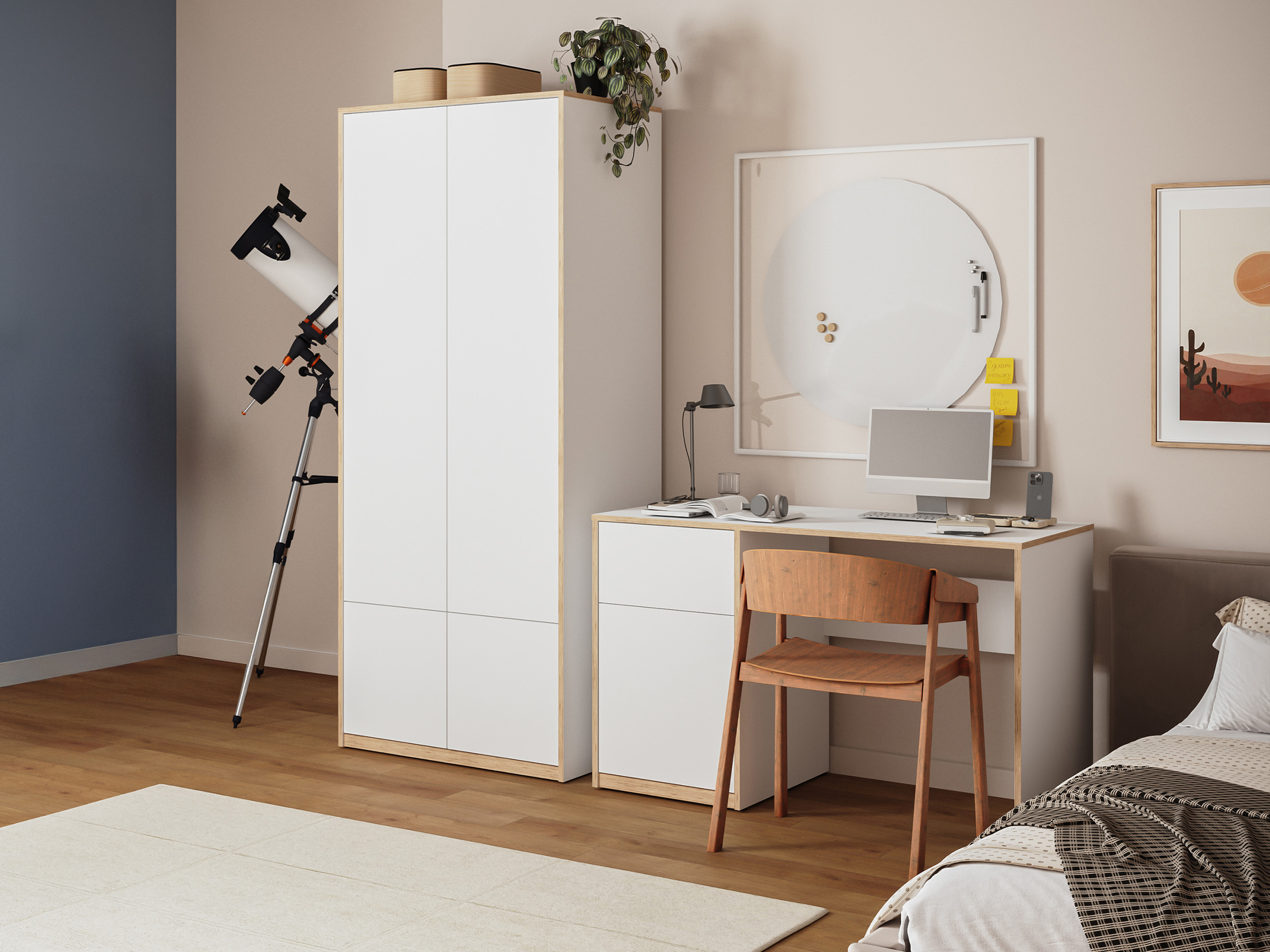 Skapis Fivetri 104 (Balts)