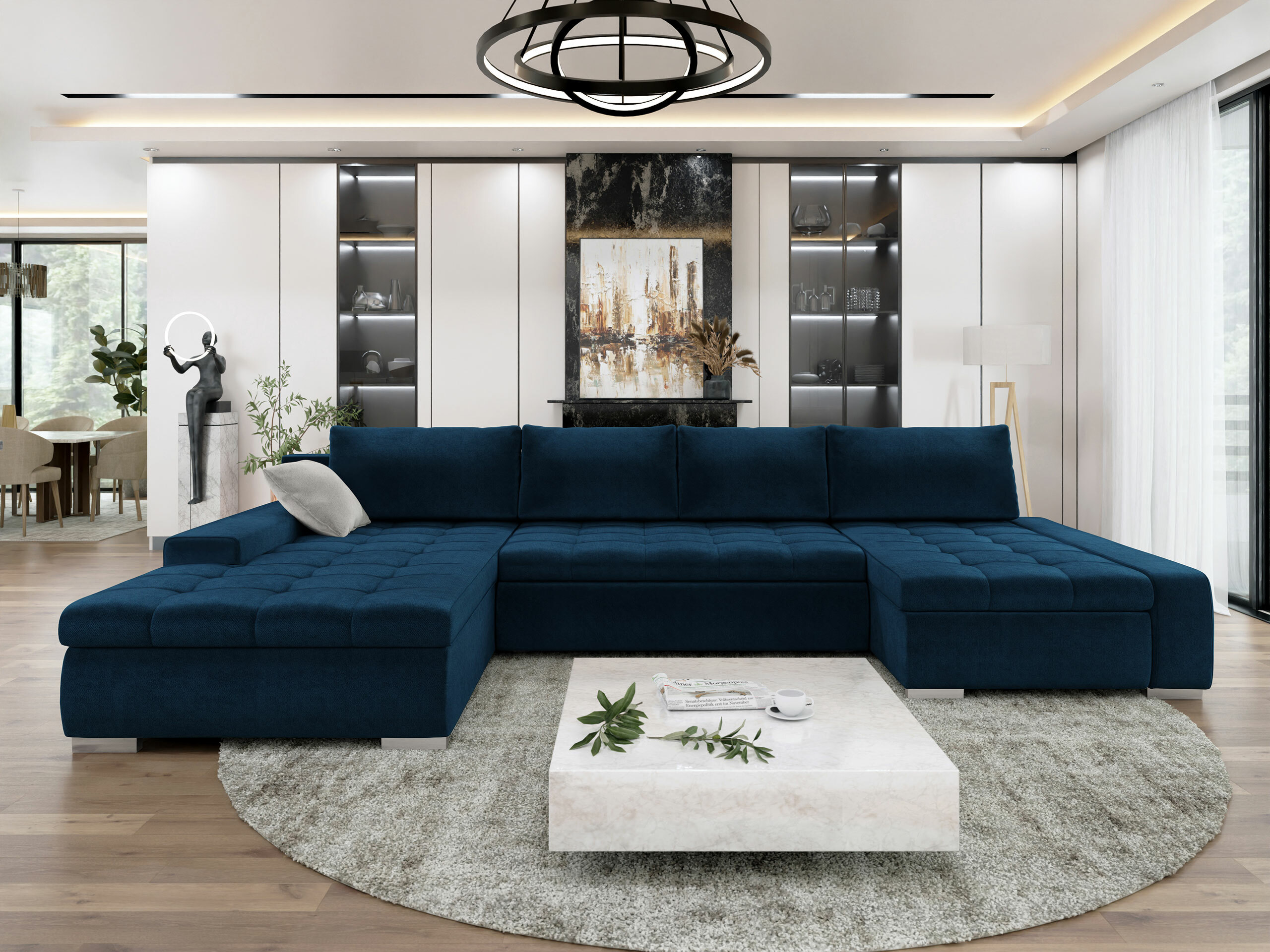 Stūra dīvāns Comfivo Oliva (Kronos 09 + Paros 05)