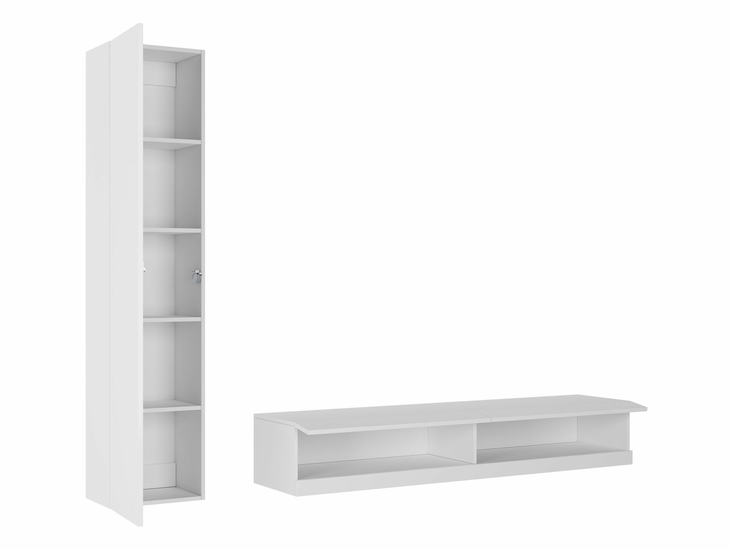 Viesistabas komplekts Venenou 114 (Melns + Glancēts melns)