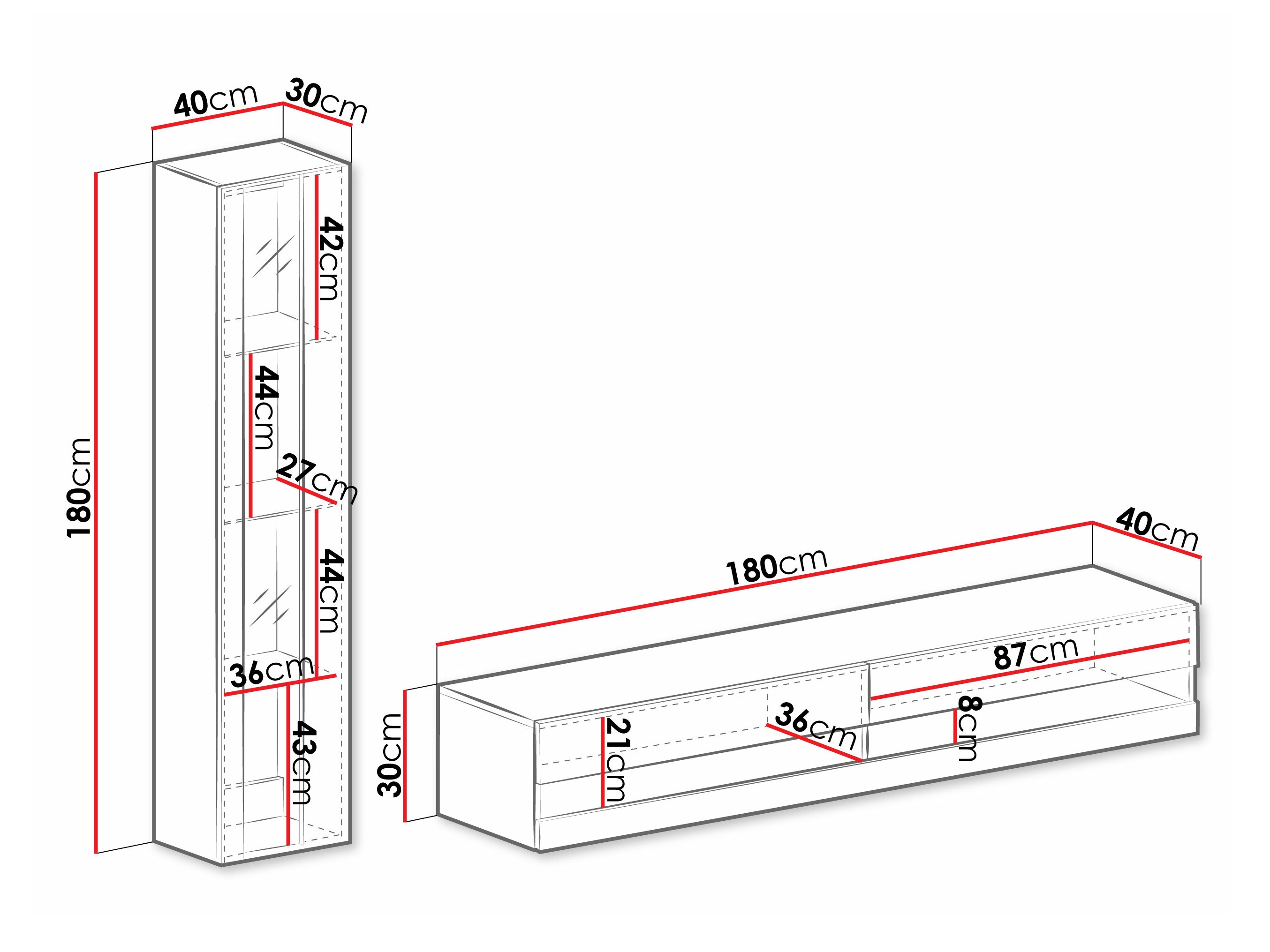 Viesistabas komplekts Venenou 118 (Balts + Glancēts balts)