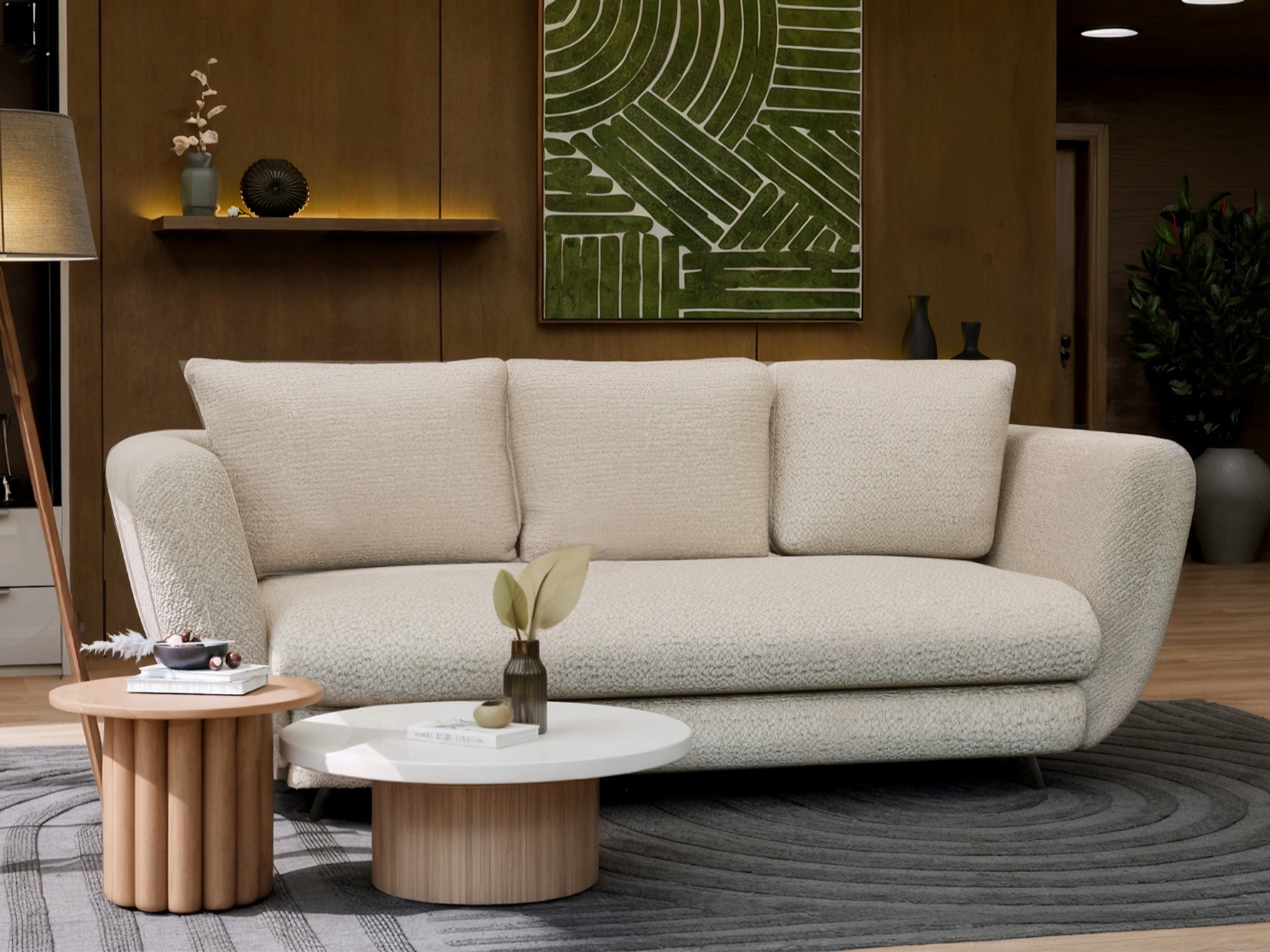 Dīvāns gulta Mandeville 354 (Melns)