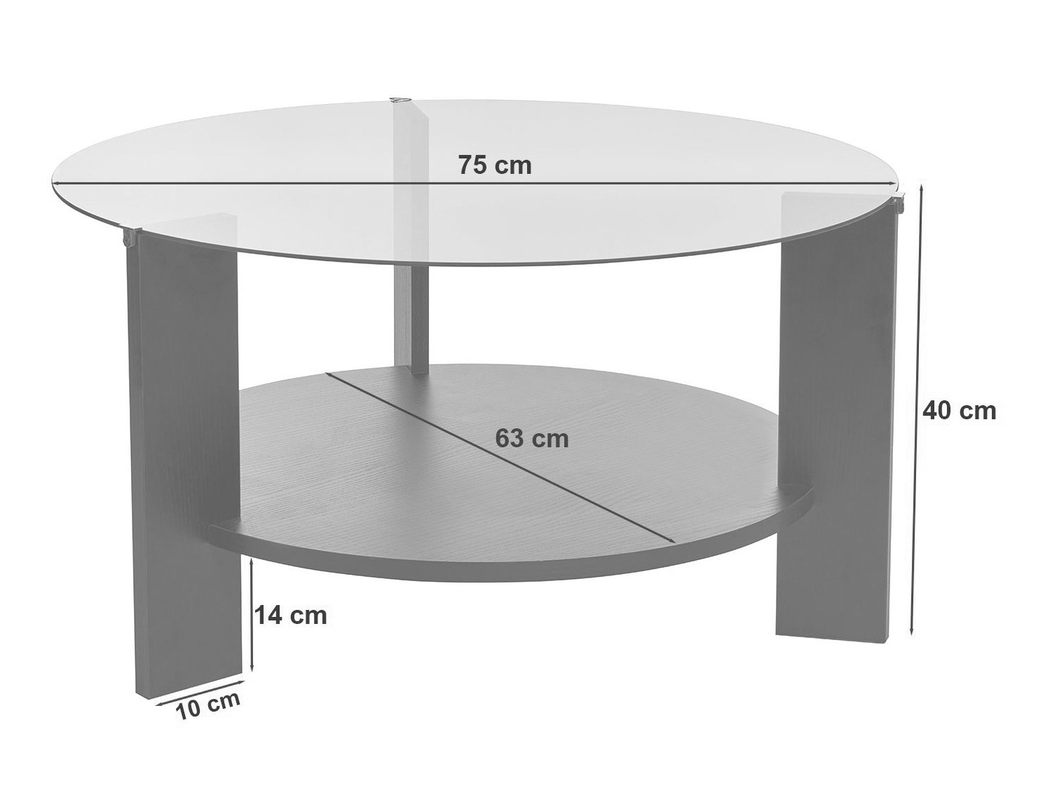 Žurnālu galdiņš Novato 118 (II)