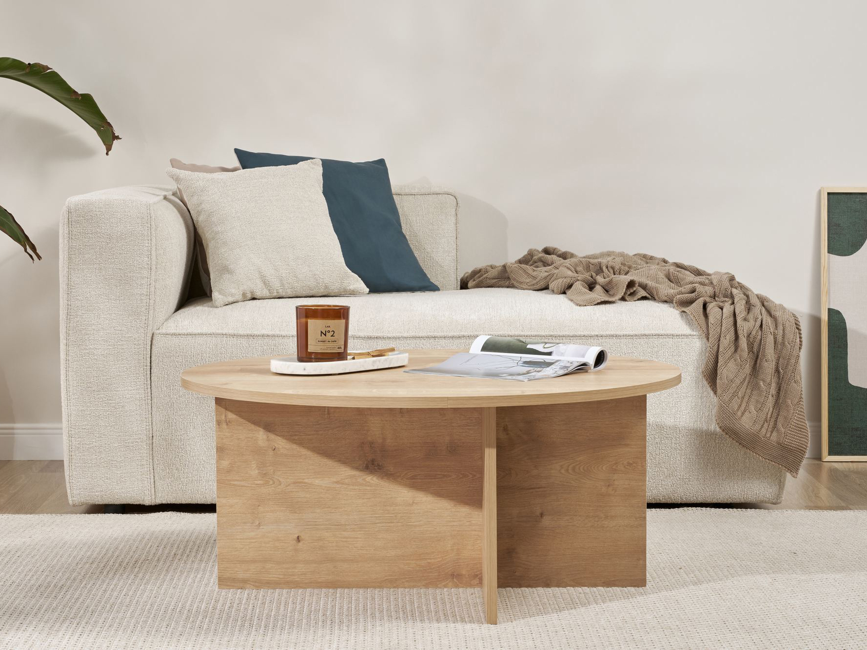 Žurnālu galdiņš Novato 137 (Ozols)