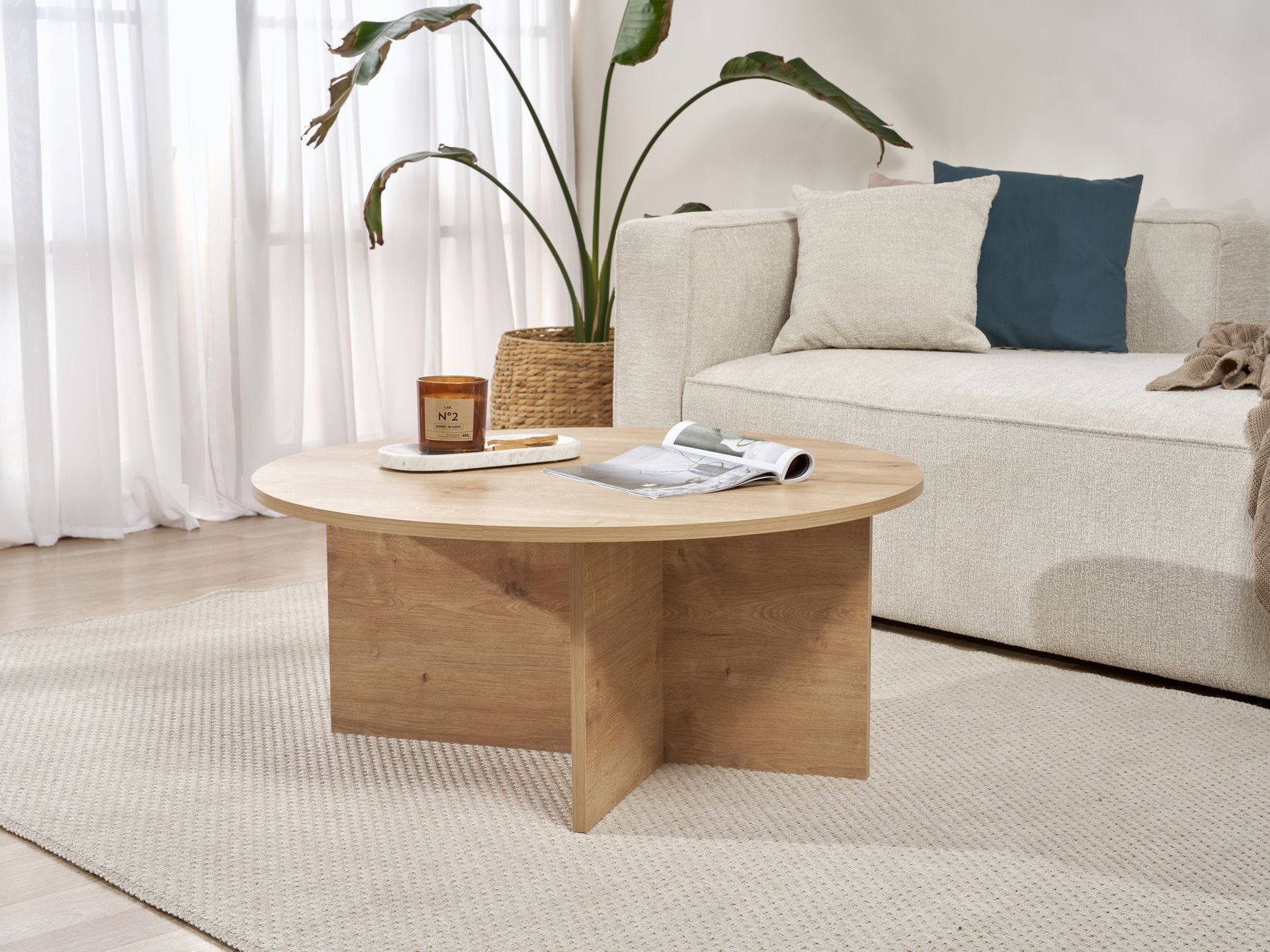 Žurnālu galdiņš Novato 137 (Ozols)