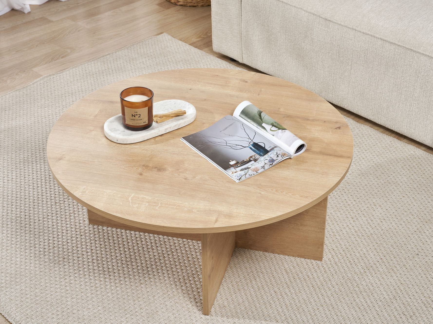 Žurnālu galdiņš Novato 137 (Ozols)