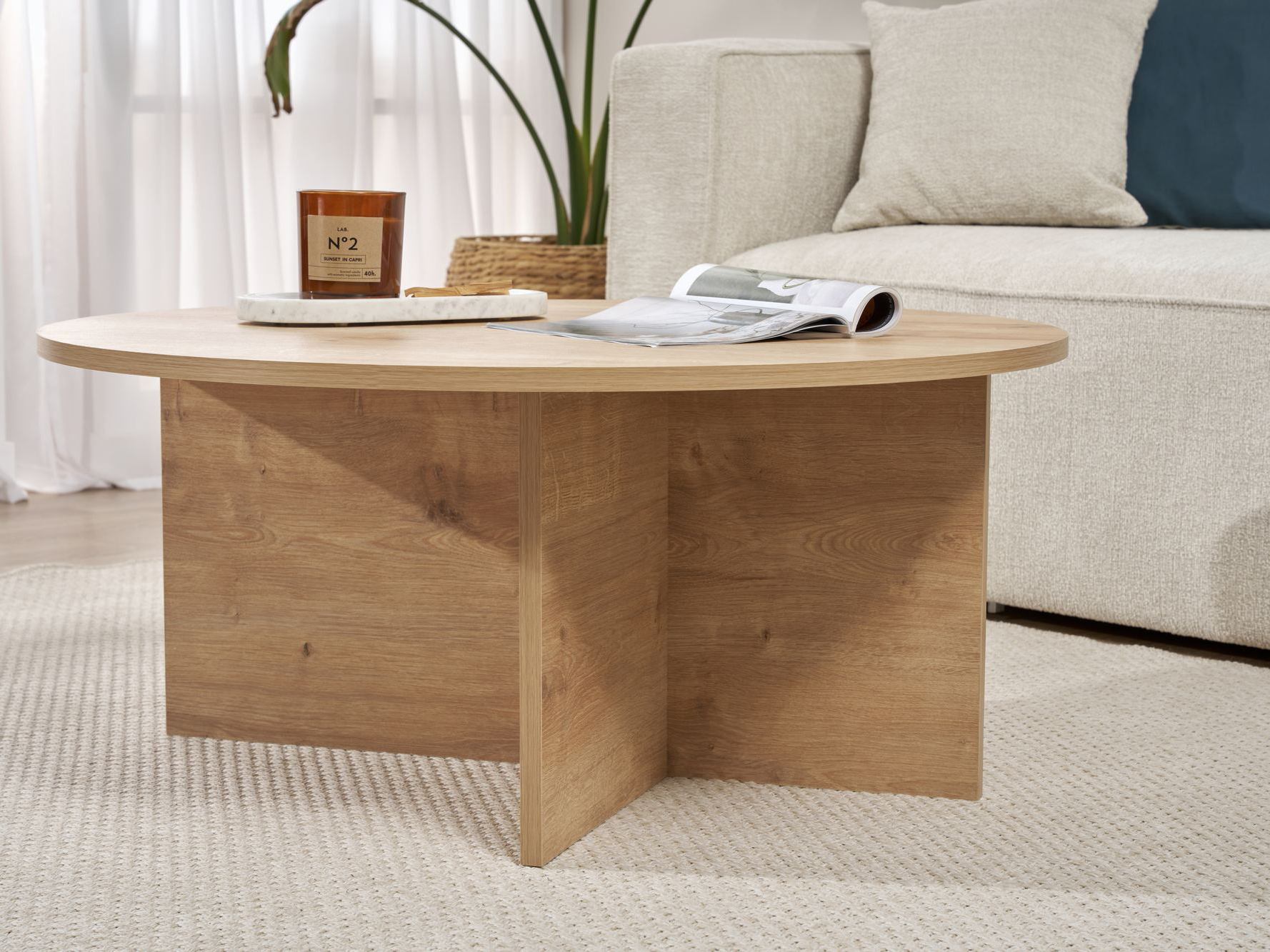 Žurnālu galdiņš Novato 137 (Ozols)