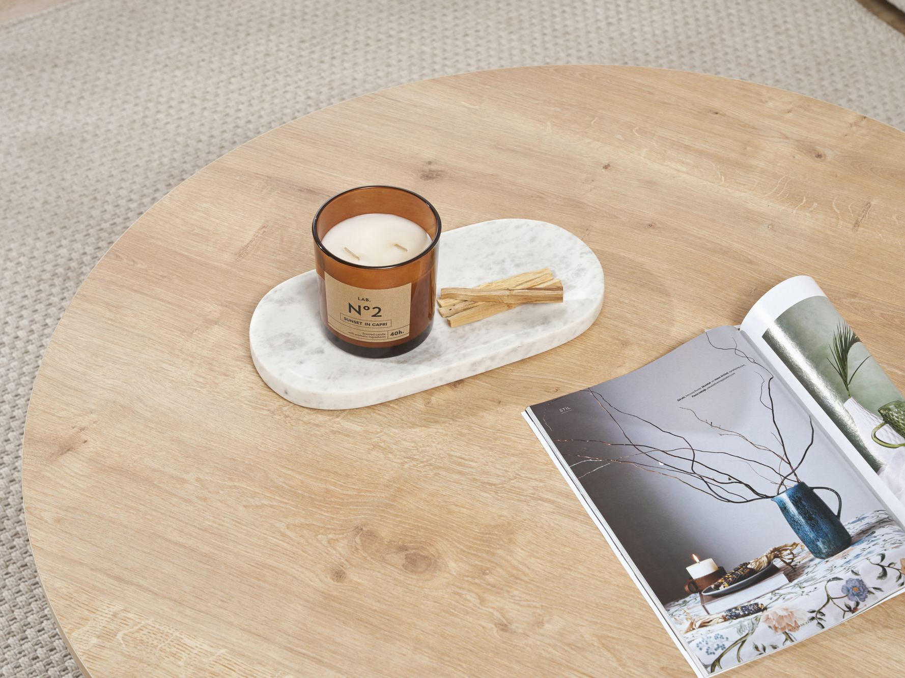 Žurnālu galdiņš Novato 137 (Ozols)