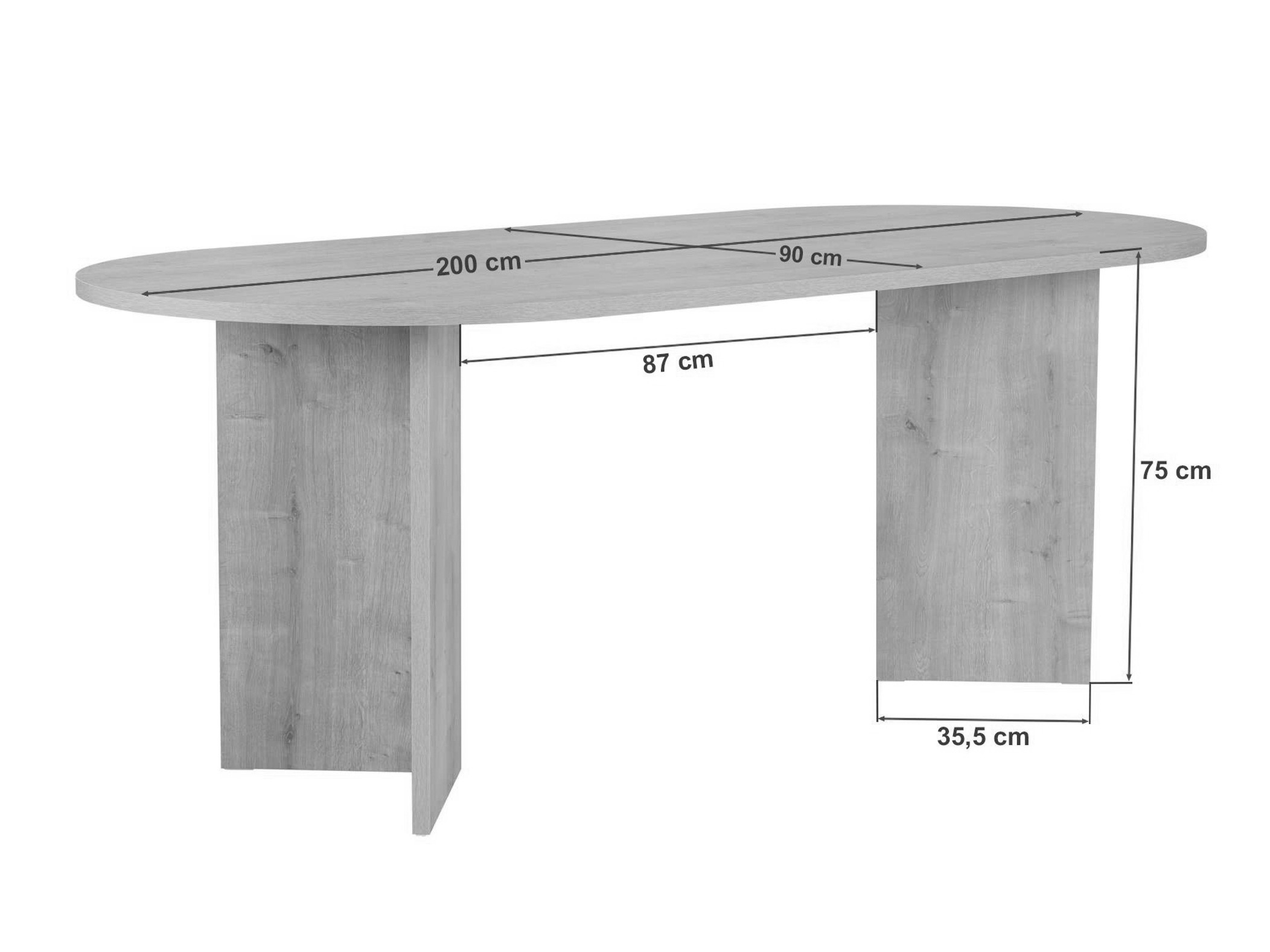 Galds Novato 138 (Gaišs travertīns)