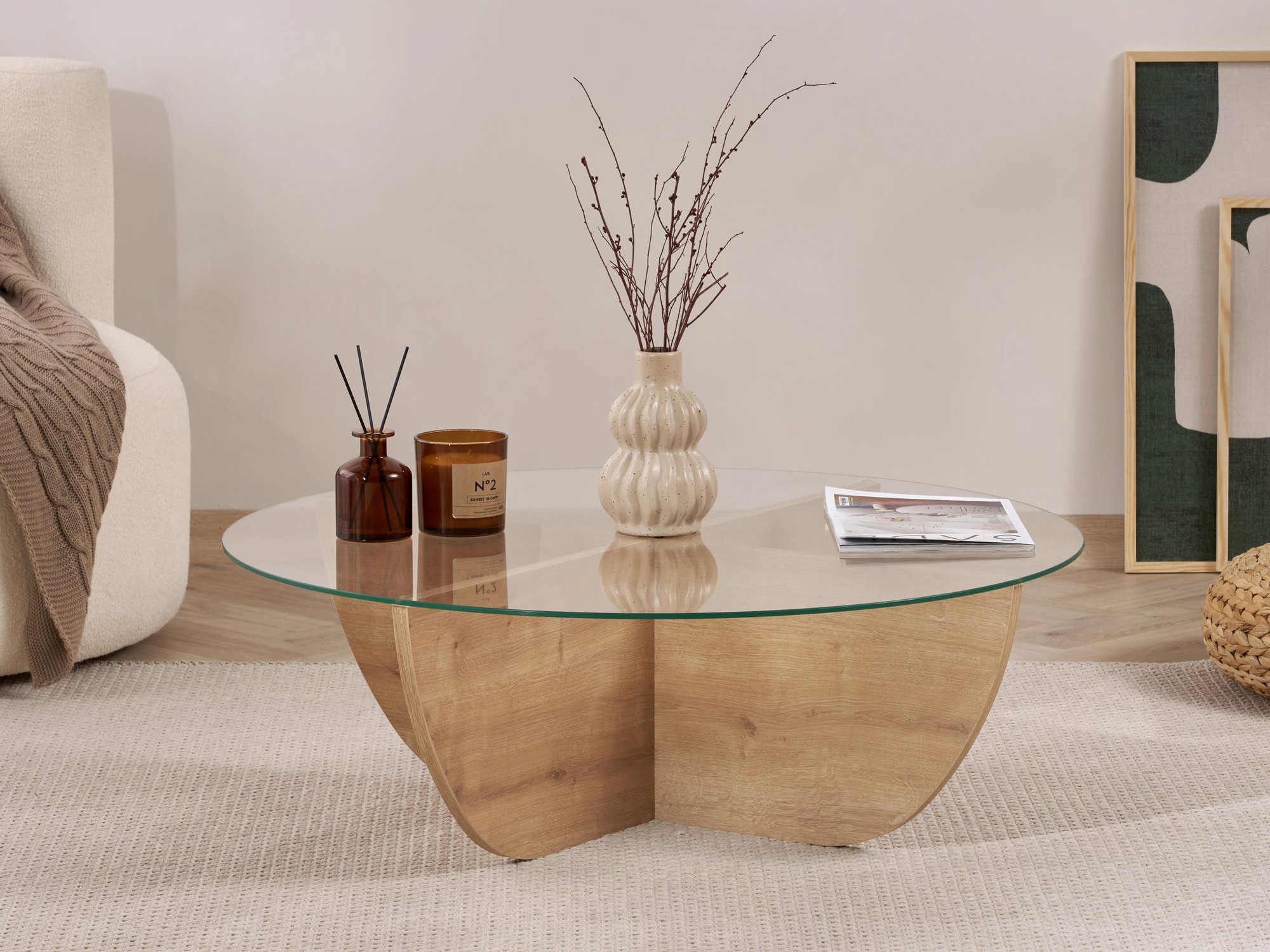 Žurnālu galdiņš Novato 140 (Ozols)