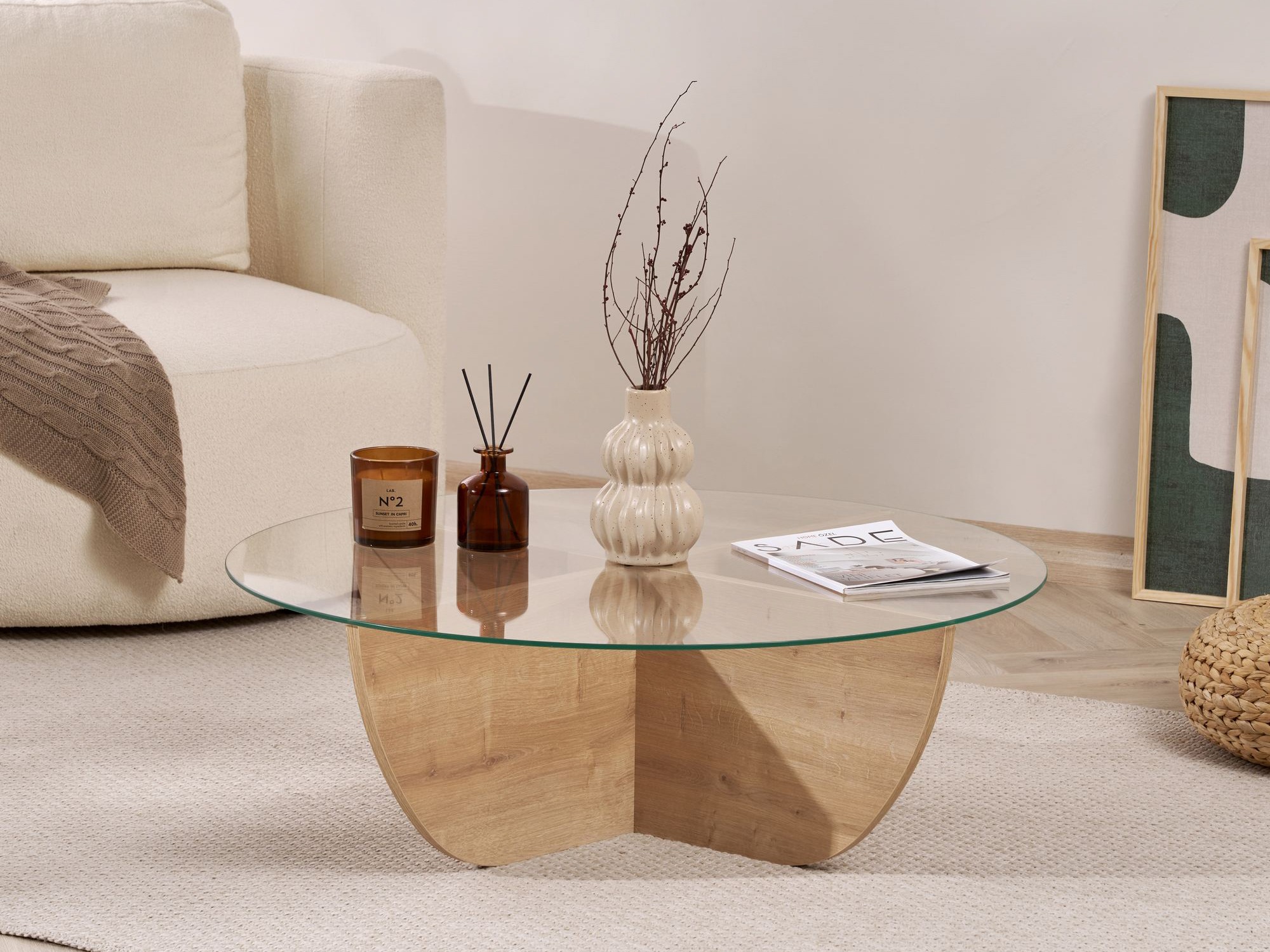 Žurnālu galdiņš Novato 140 (Ozols)