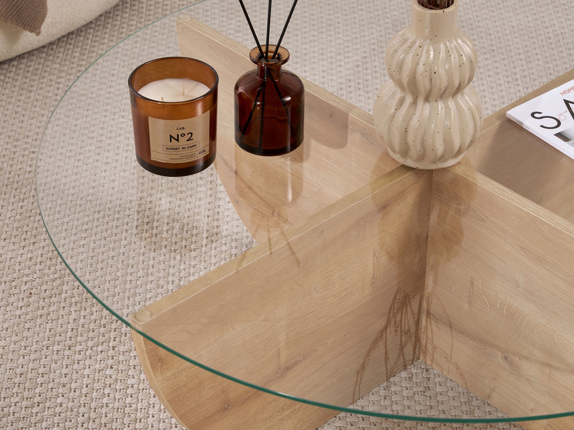 Žurnālu galdiņš Novato 140 (Ozols)