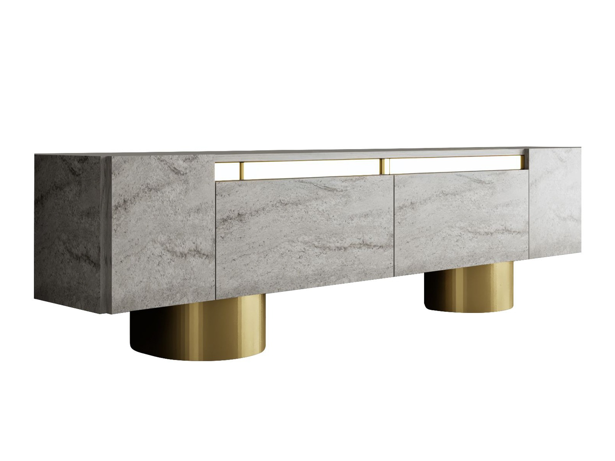 TV galds Kailua 2669 (Gaišs travertīns)