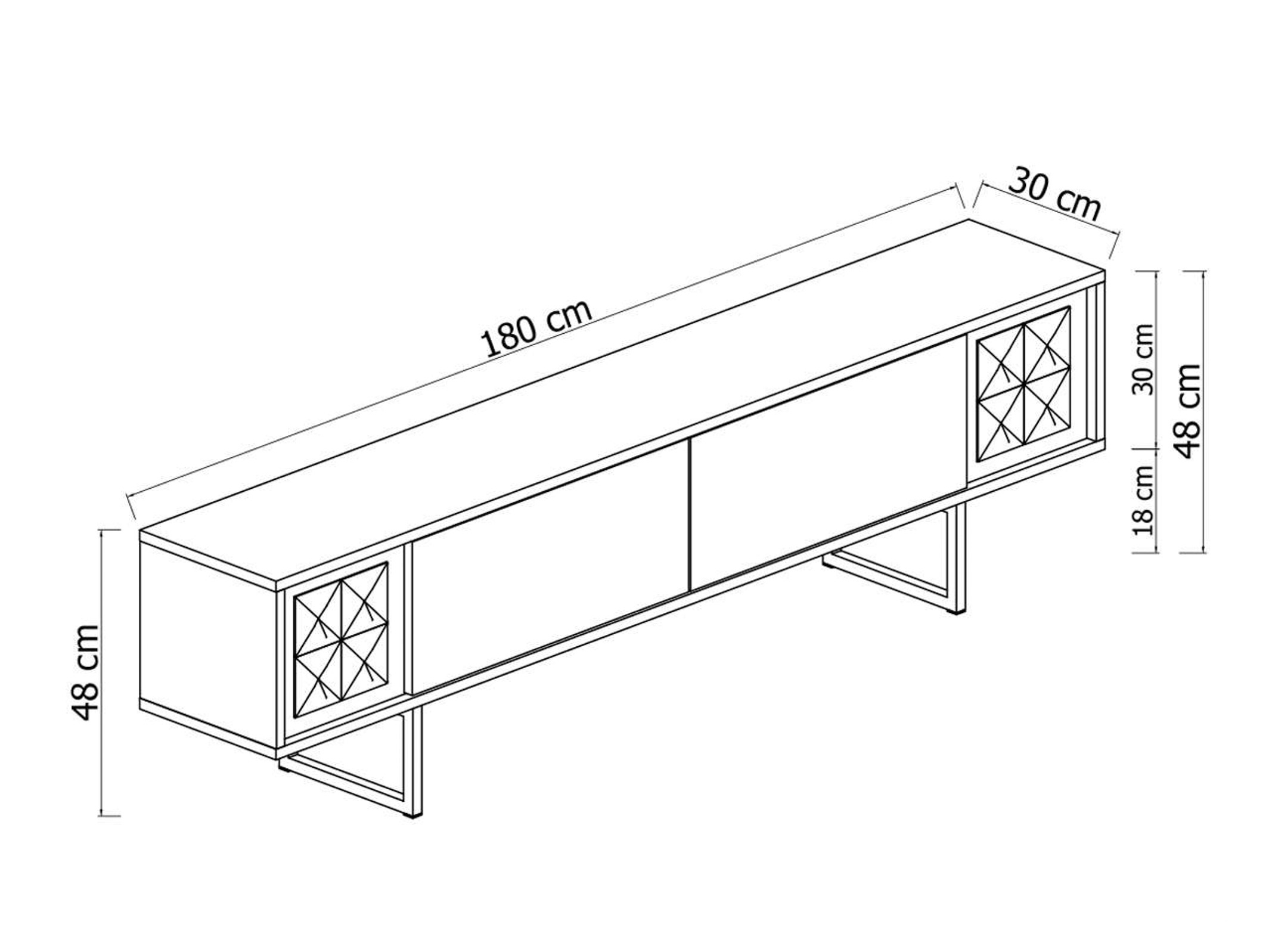 TV galds Kailua 2671 (Riekstkoks)