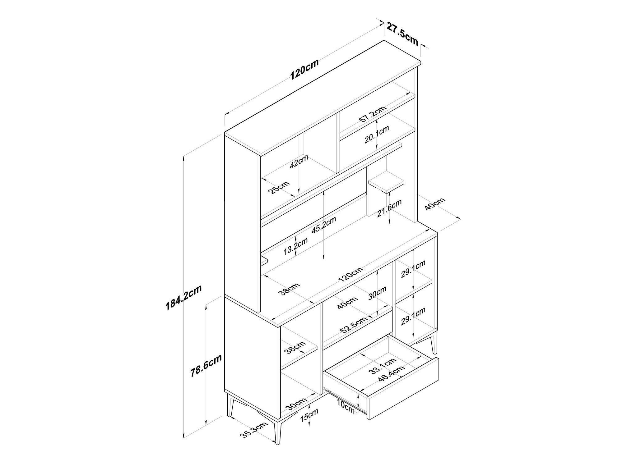 Daudzfunkcionāla mēbele Kailua 2674