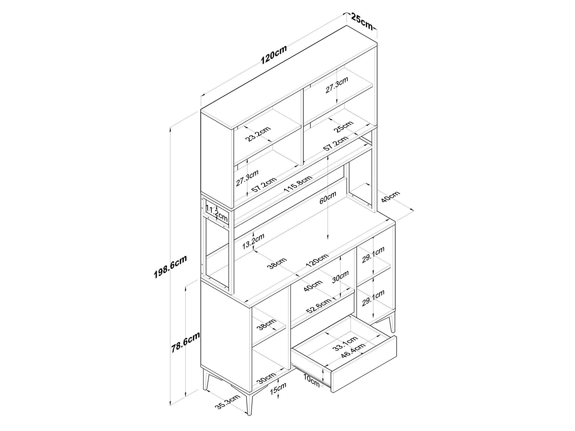 Daudzfunkcionāla mēbele Kailua 2676